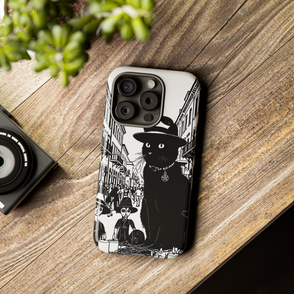 Phone Case — Noir Cat Street Art Design