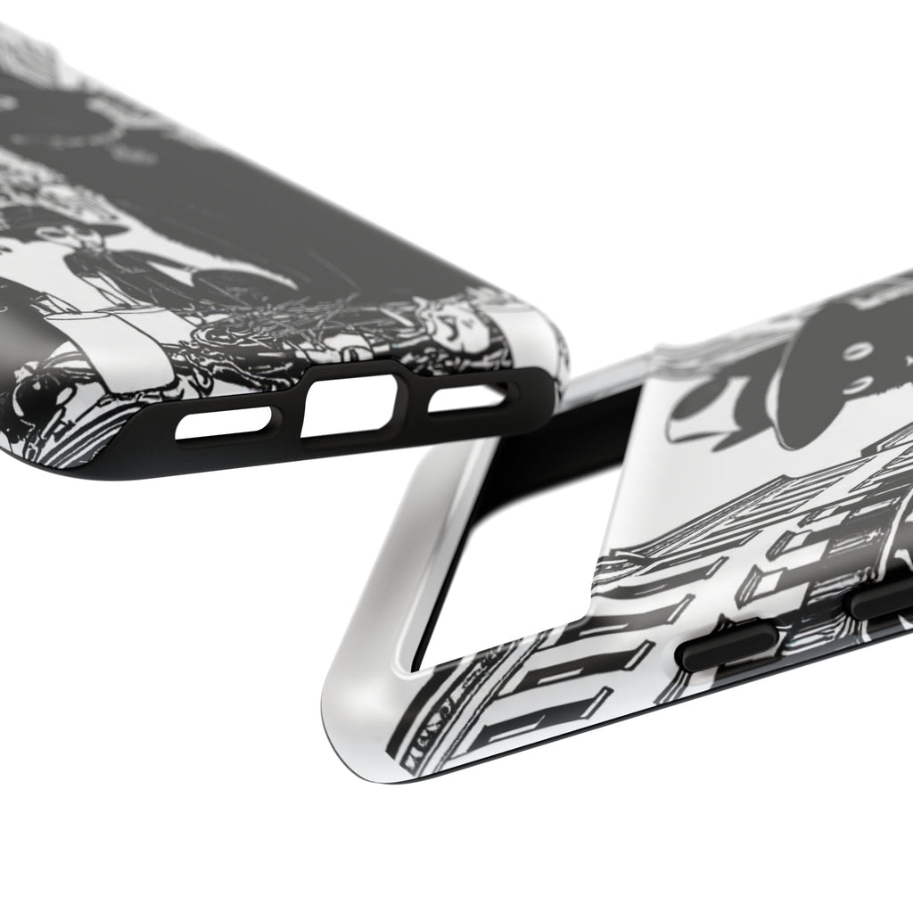 Phone Case — Noir Cat Street Art Design