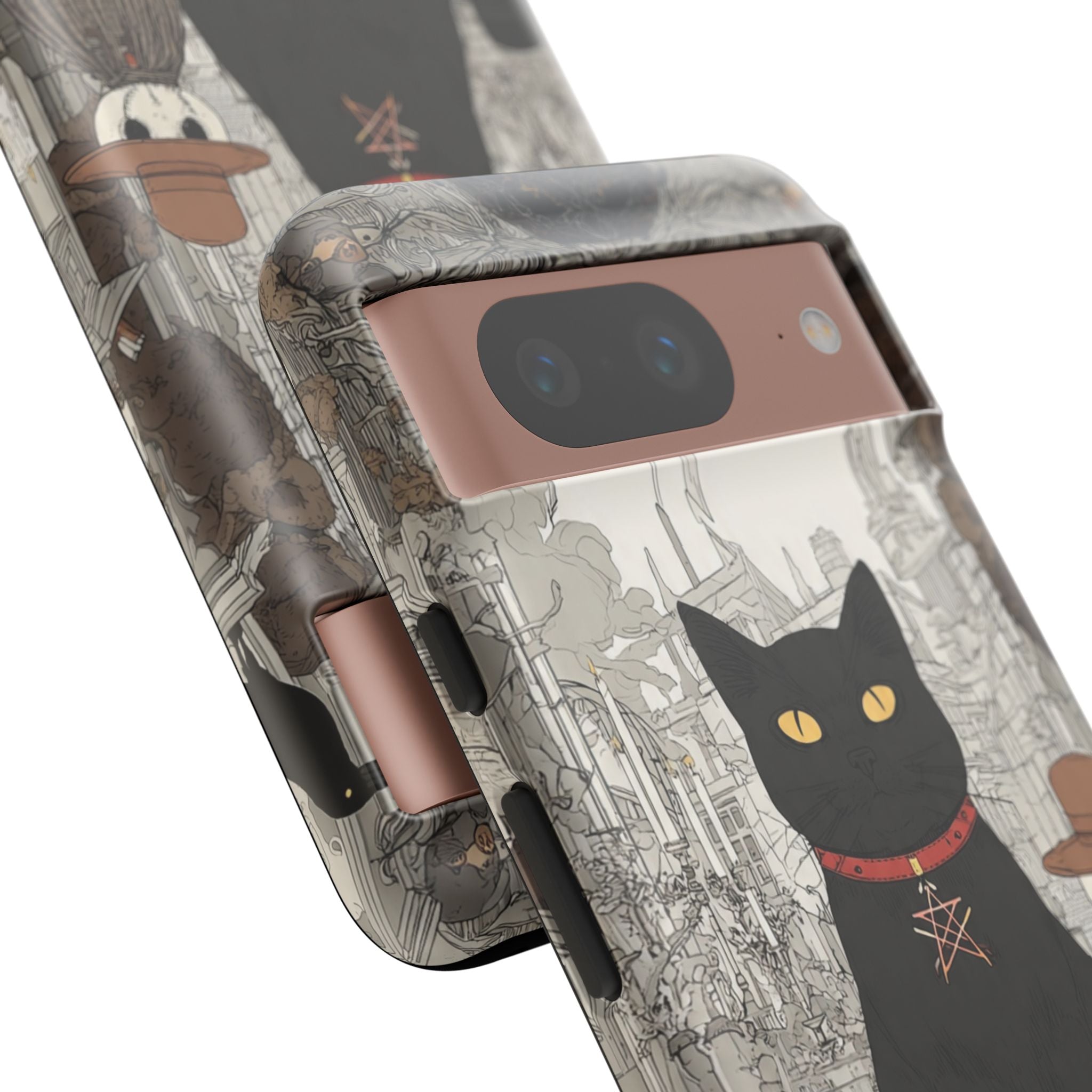 Witchy Black Cat Phone Case — Mystic Altar iPhone Cover