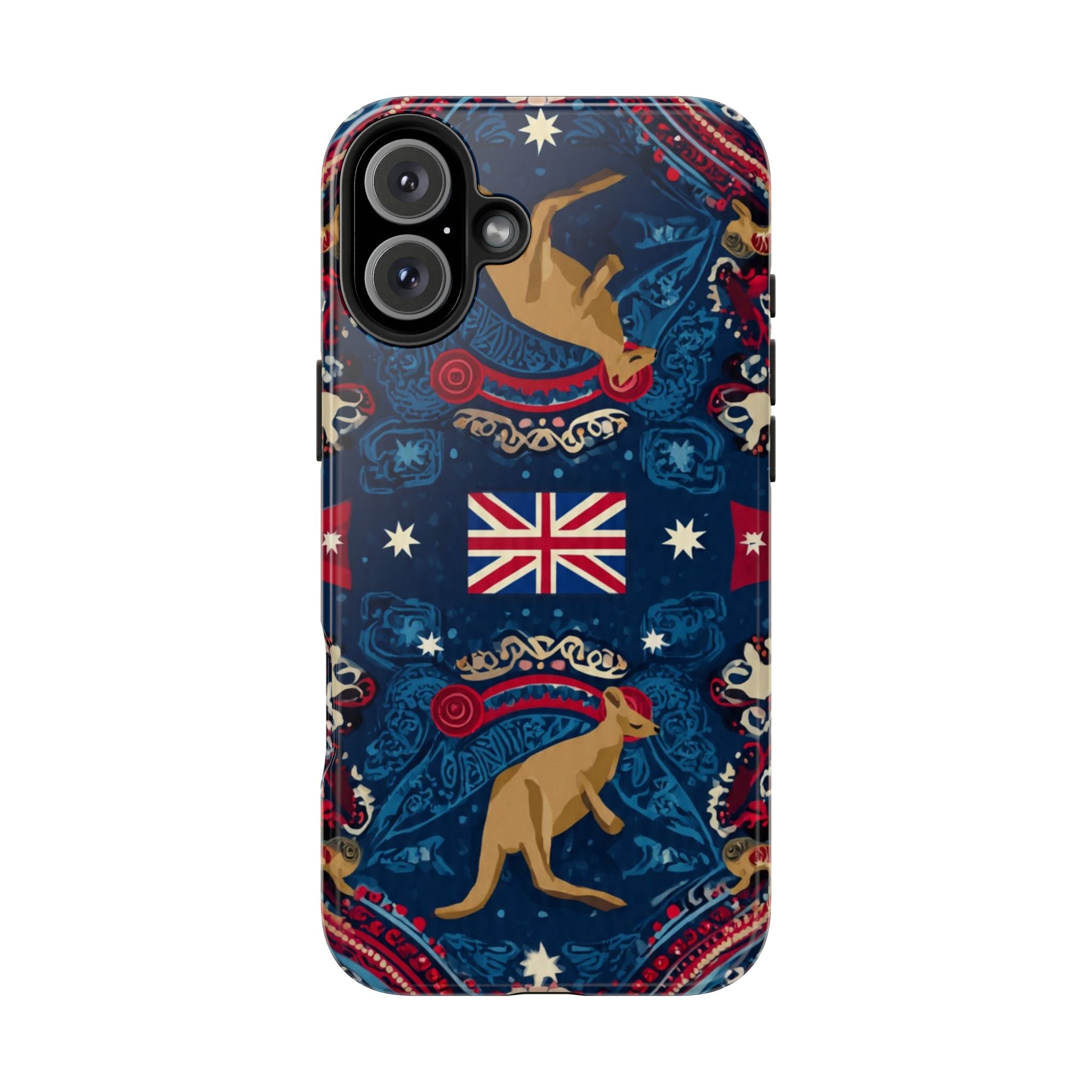 Australian Kangaroo Flag Tough Phone Case - Protective Patriotic iPhone Cover