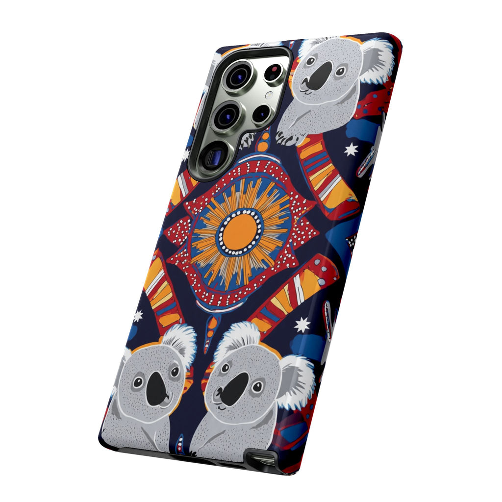 Koala Pattern Phone Case — Cute Indigenous-Inspired Design