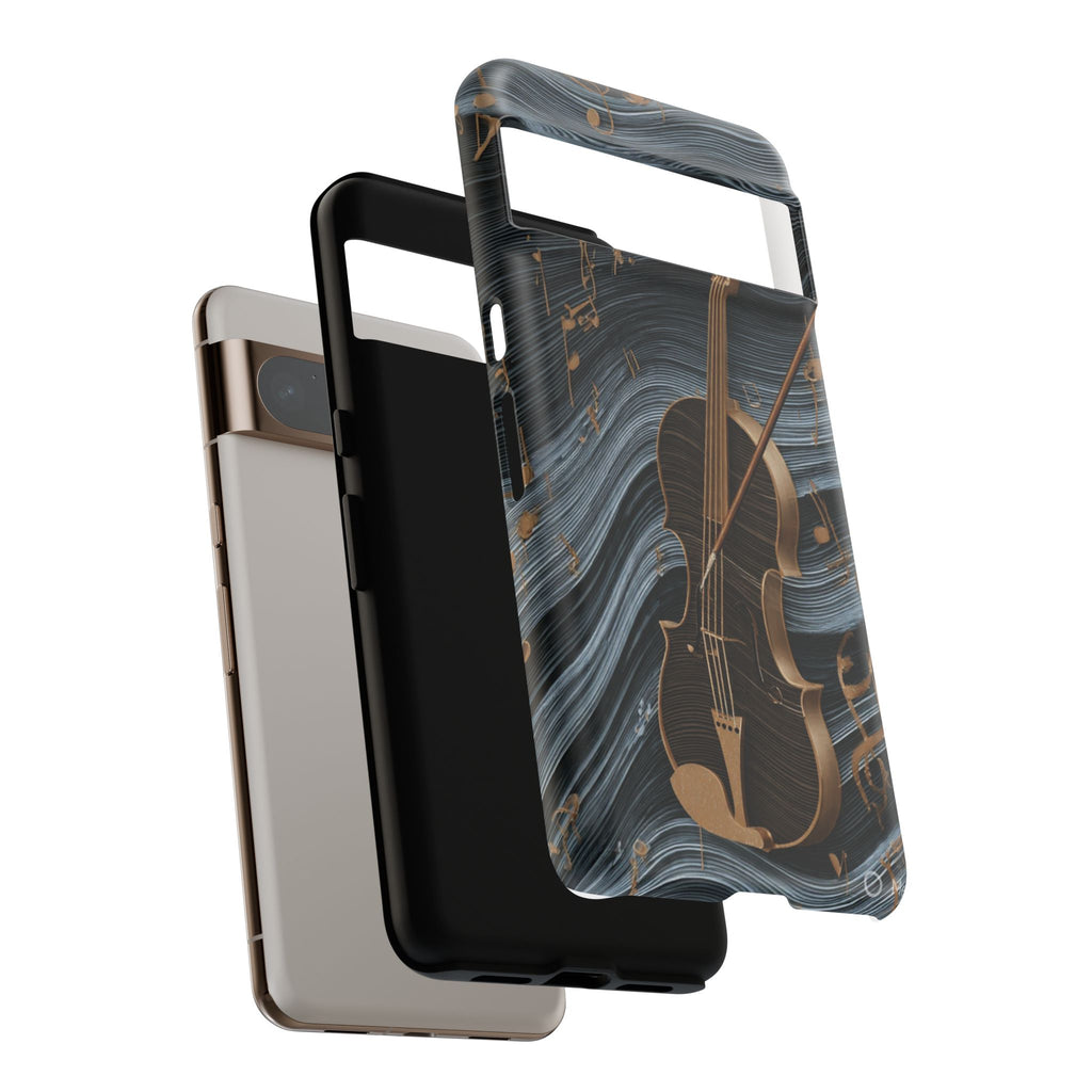 Violin Melody Tough Phone Case — Musical Instrument Art Protective Cover
