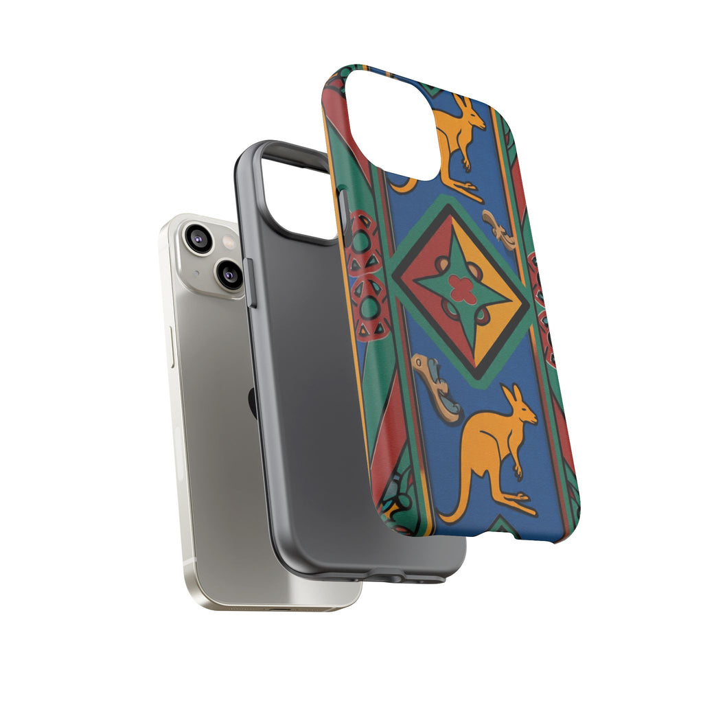 Kangaroo Tribal Pattern Tough Phone Case