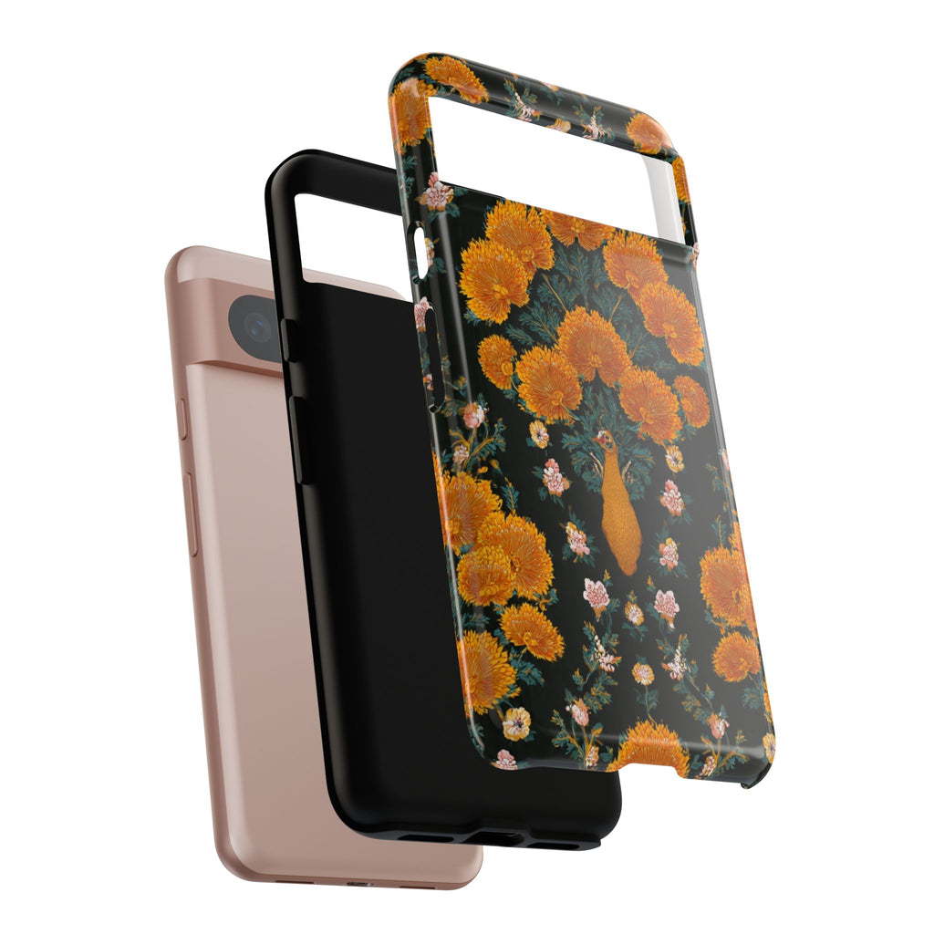 Marigold Mirror Phone Case — Floral Protective Phone Cover