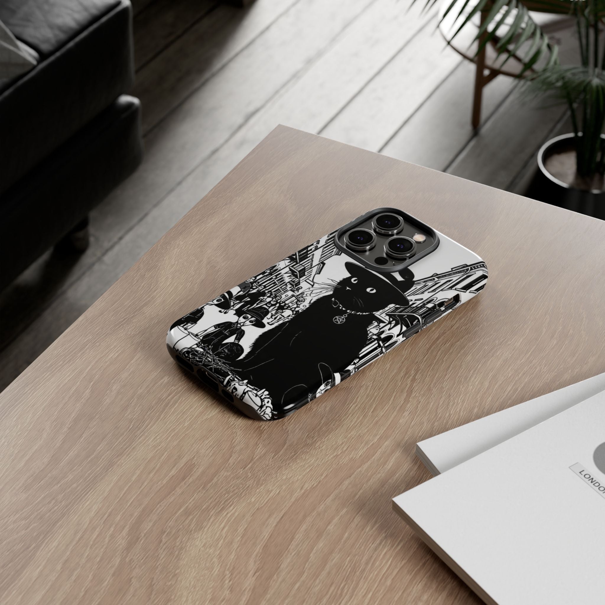 Phone Case — Noir Cat Street Art Design
