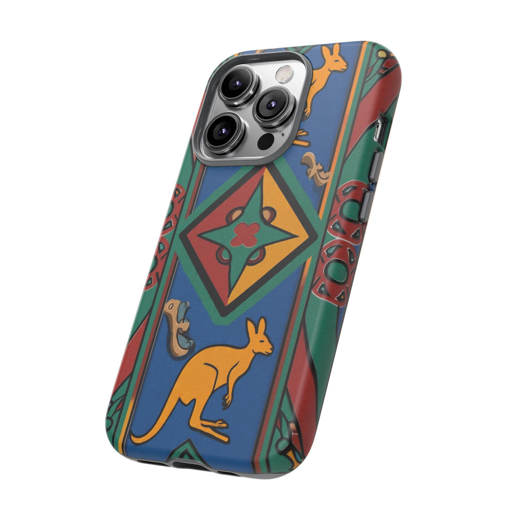 Kangaroo Tribal Pattern Tough Phone Case