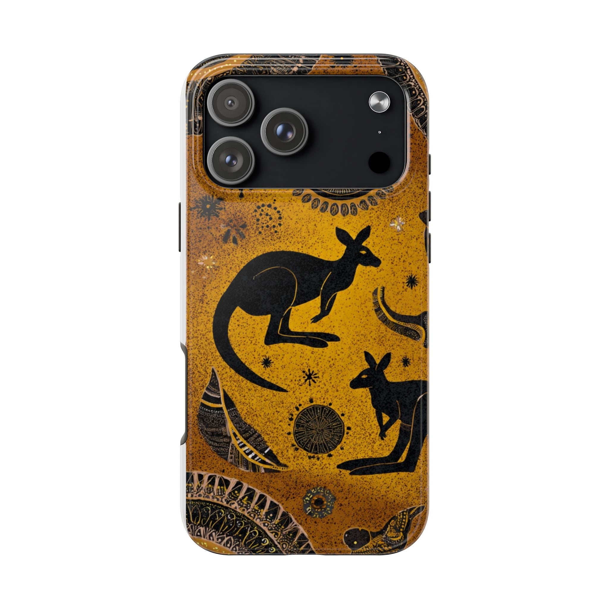 Kangaroo Boho Tough Phone Case — Australian Wildlife Protective Cover