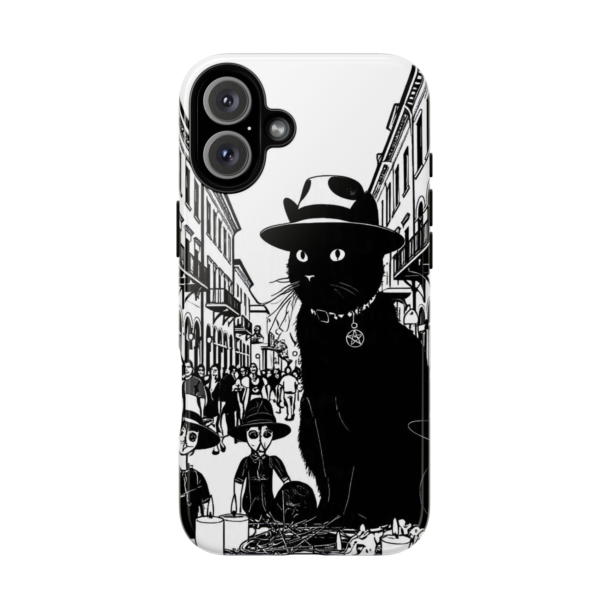 Phone Case — Noir Cat Street Art Design