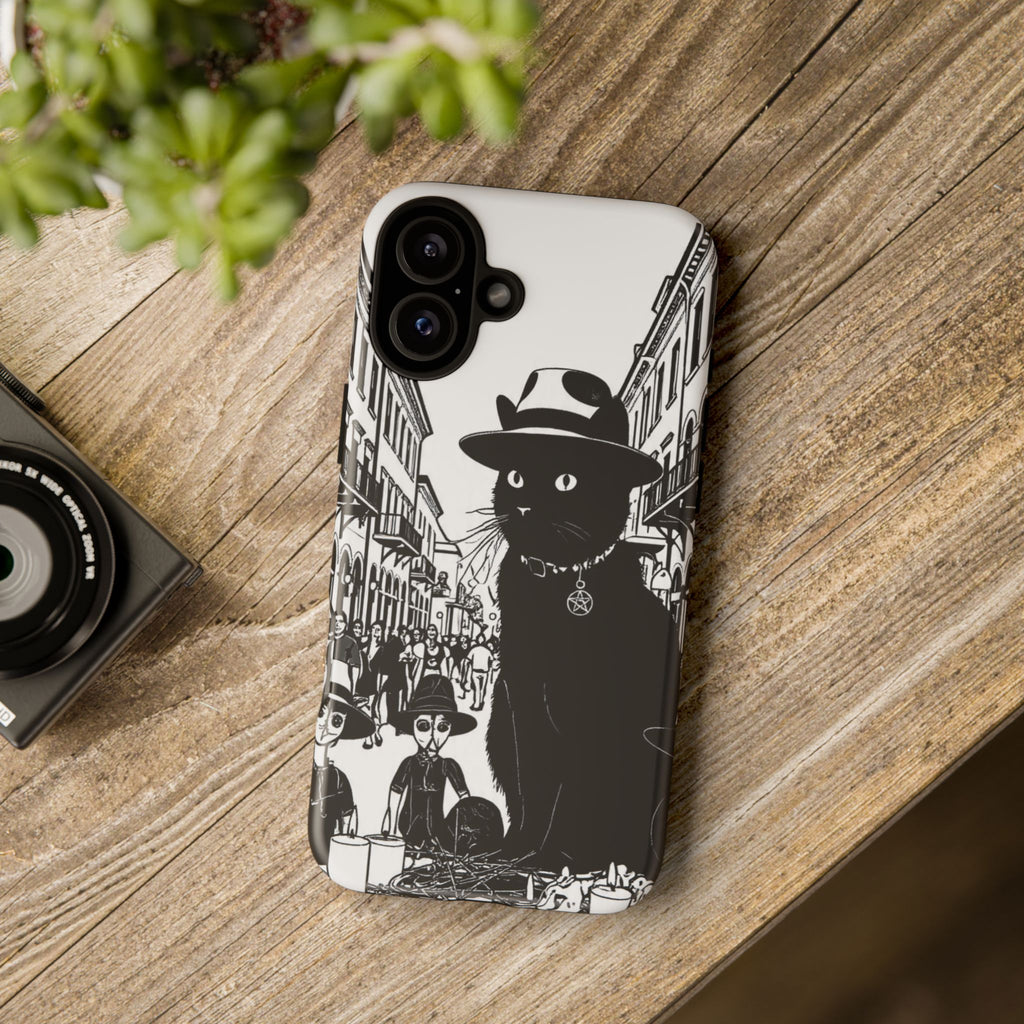 Phone Case — Noir Cat Street Art Design