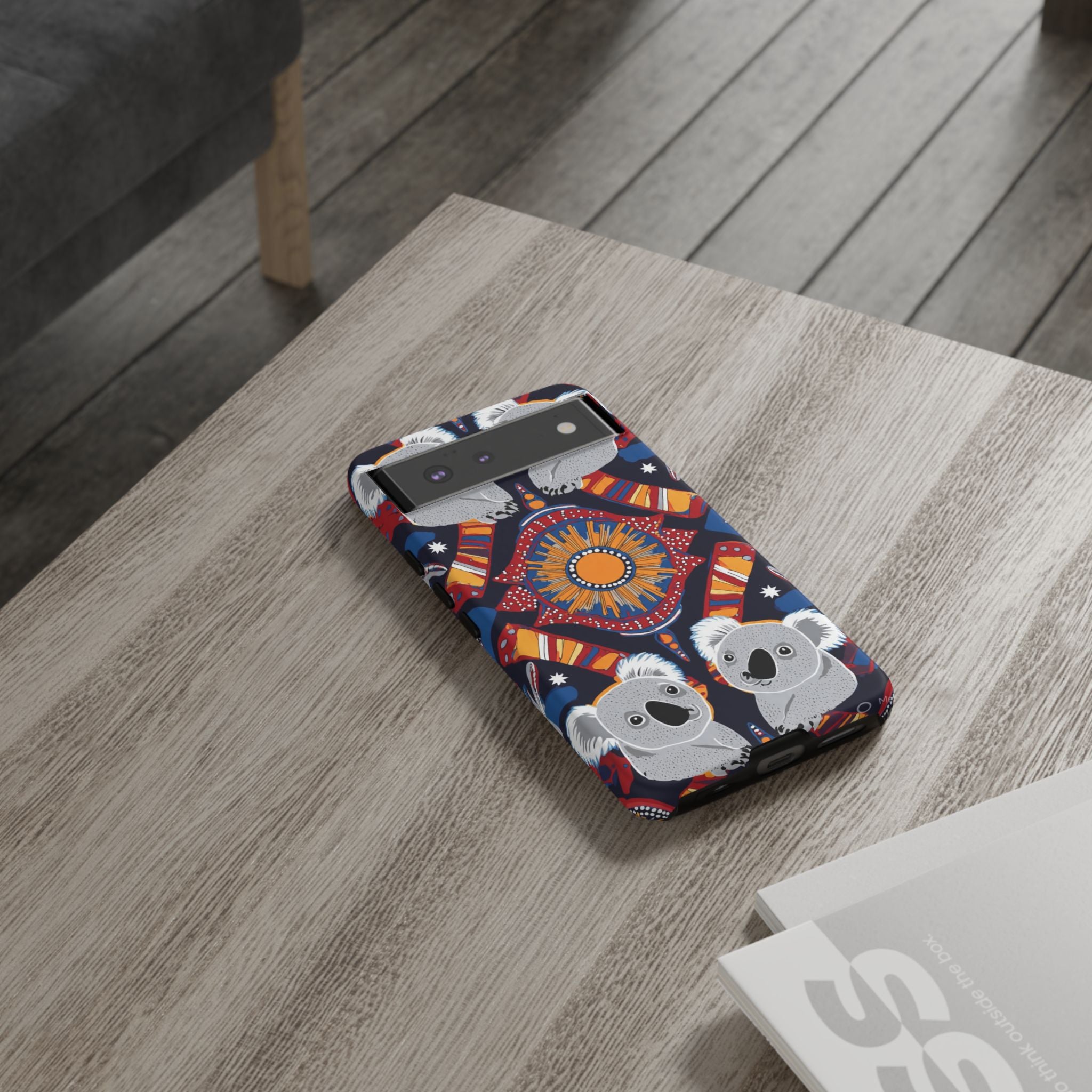 Koala Pattern Phone Case — Cute Indigenous-Inspired Design