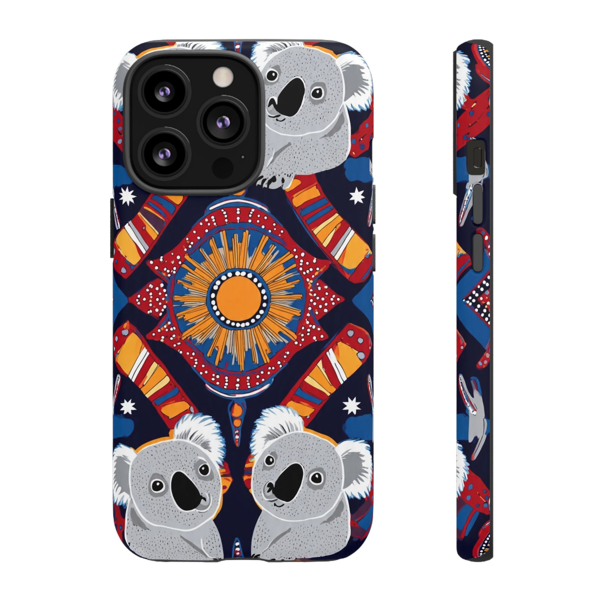 Koala Pattern Phone Case — Cute Indigenous-Inspired Design