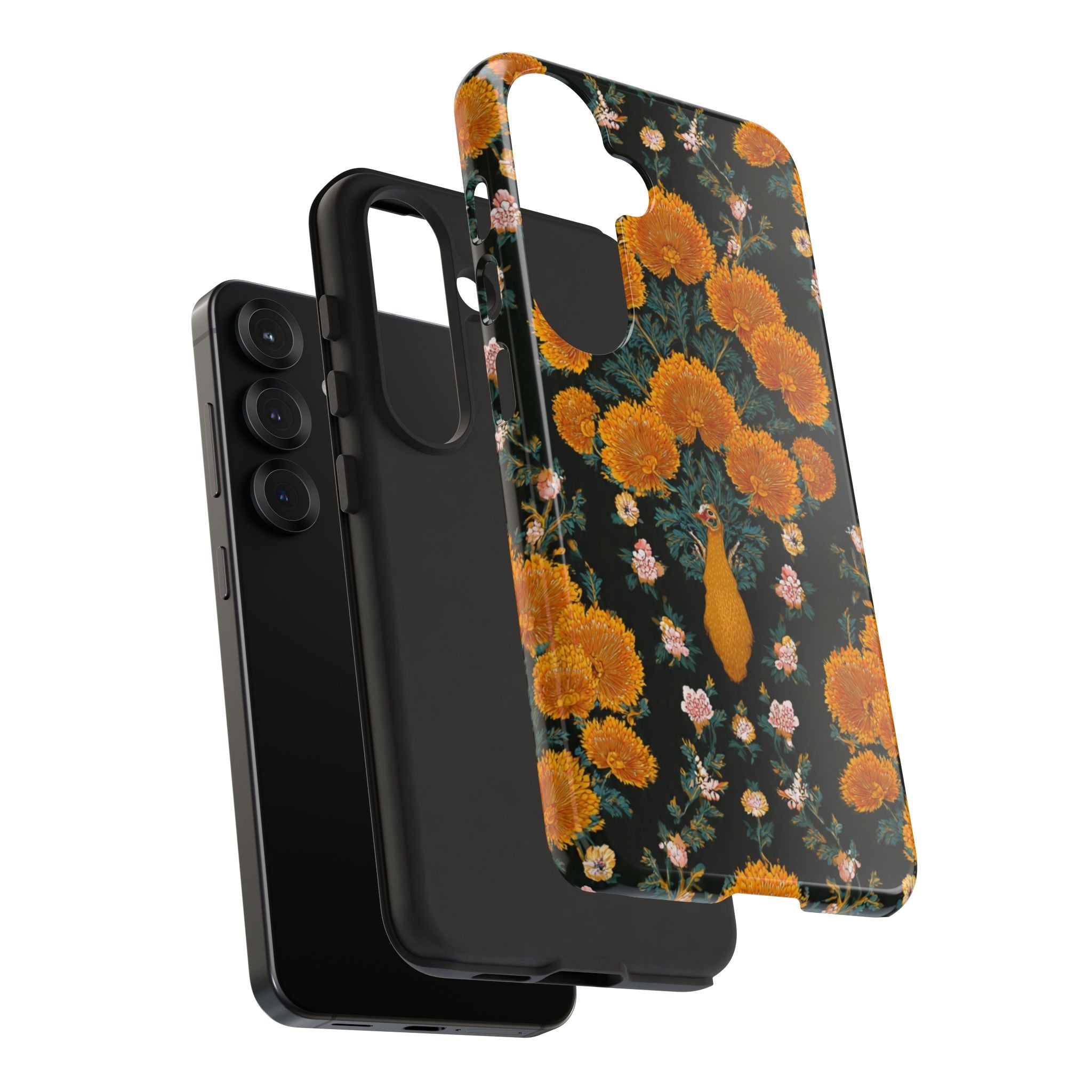 Marigold Mirror Phone Case — Floral Protective Phone Cover