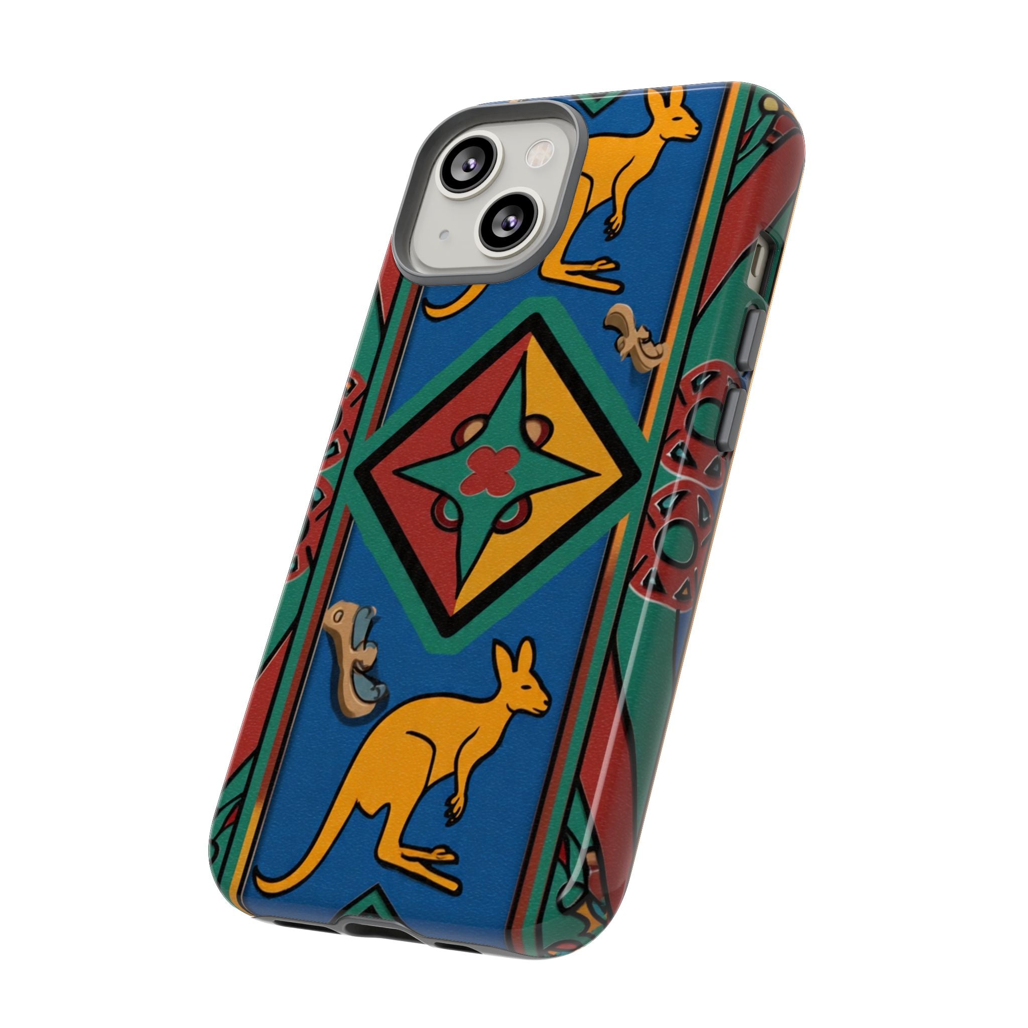 Kangaroo Tribal Pattern Tough Phone Case