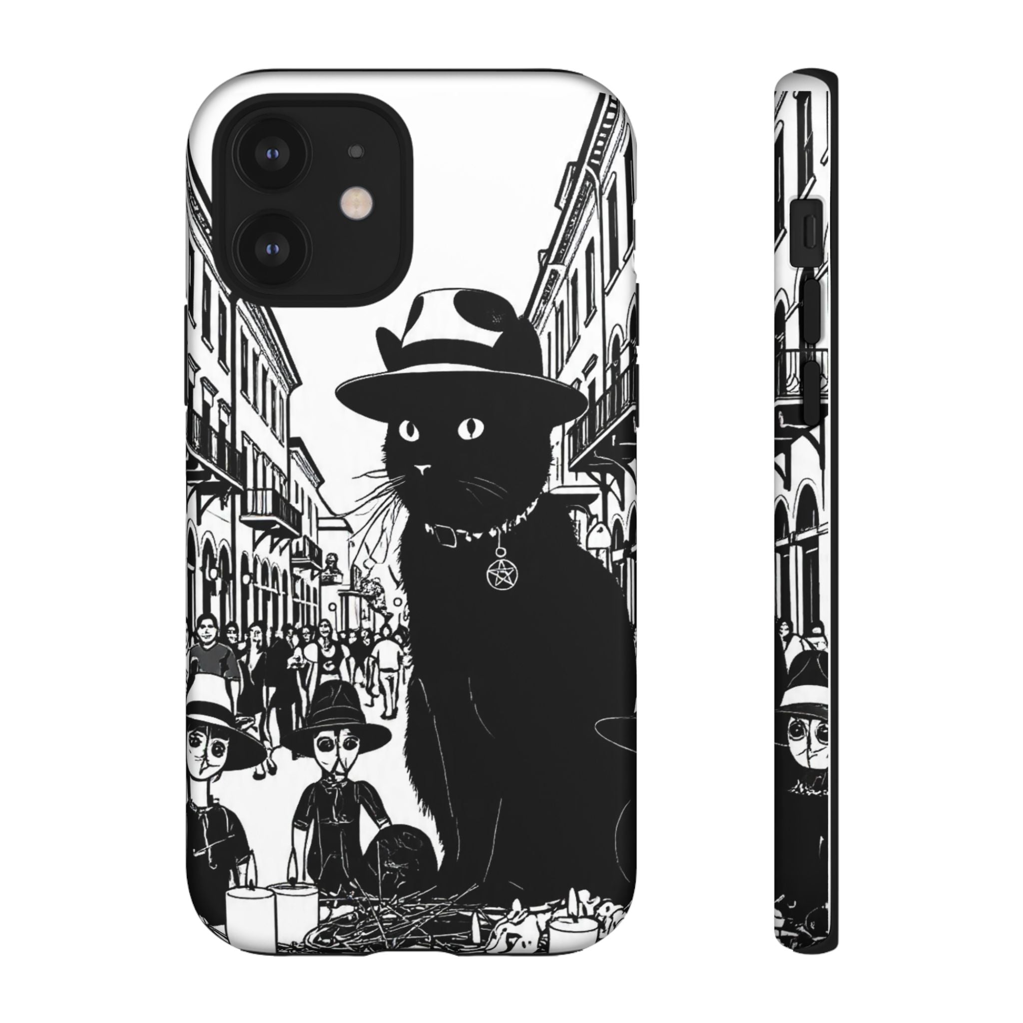 Phone Case — Noir Cat Street Art Design