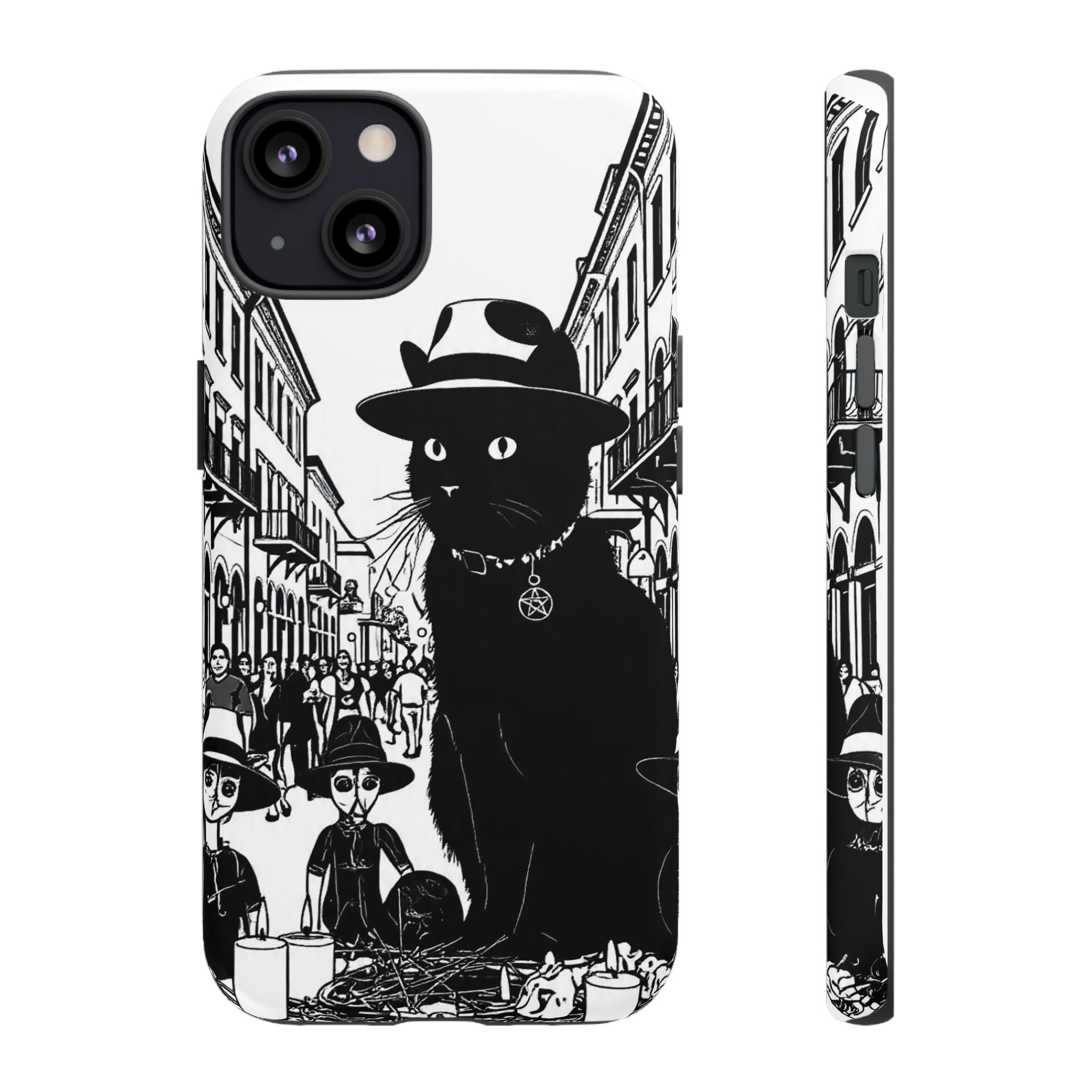 Phone Case — Noir Cat Street Art Design