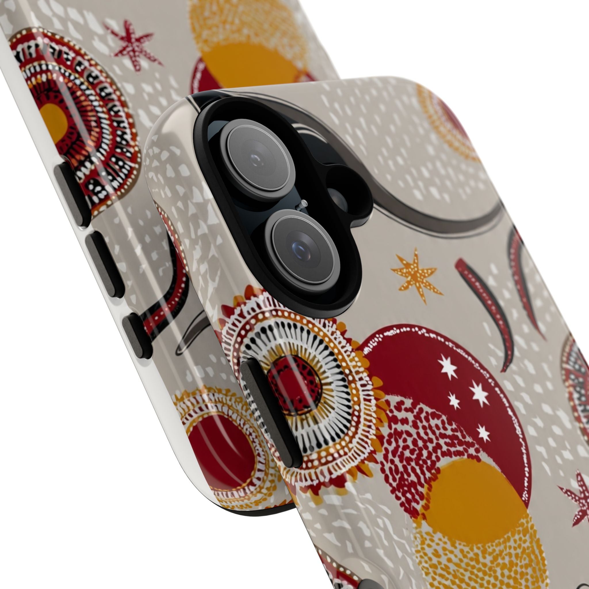 Kangaroo & Koala Aboriginal Dot Art Phone Case – Protective Tough Case