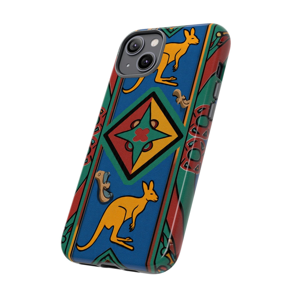 Kangaroo Tribal Pattern Tough Phone Case