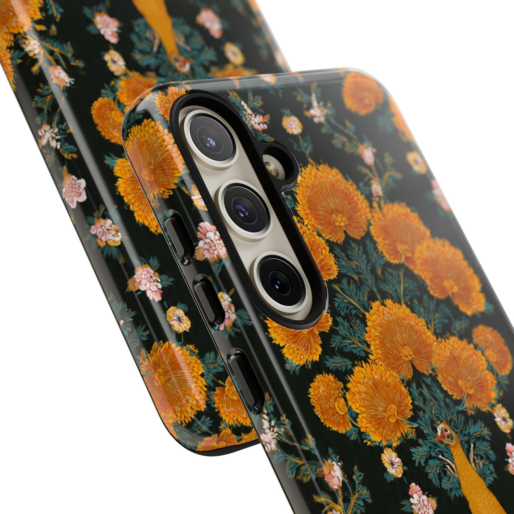 Marigold Mirror Phone Case — Floral Protective Phone Cover