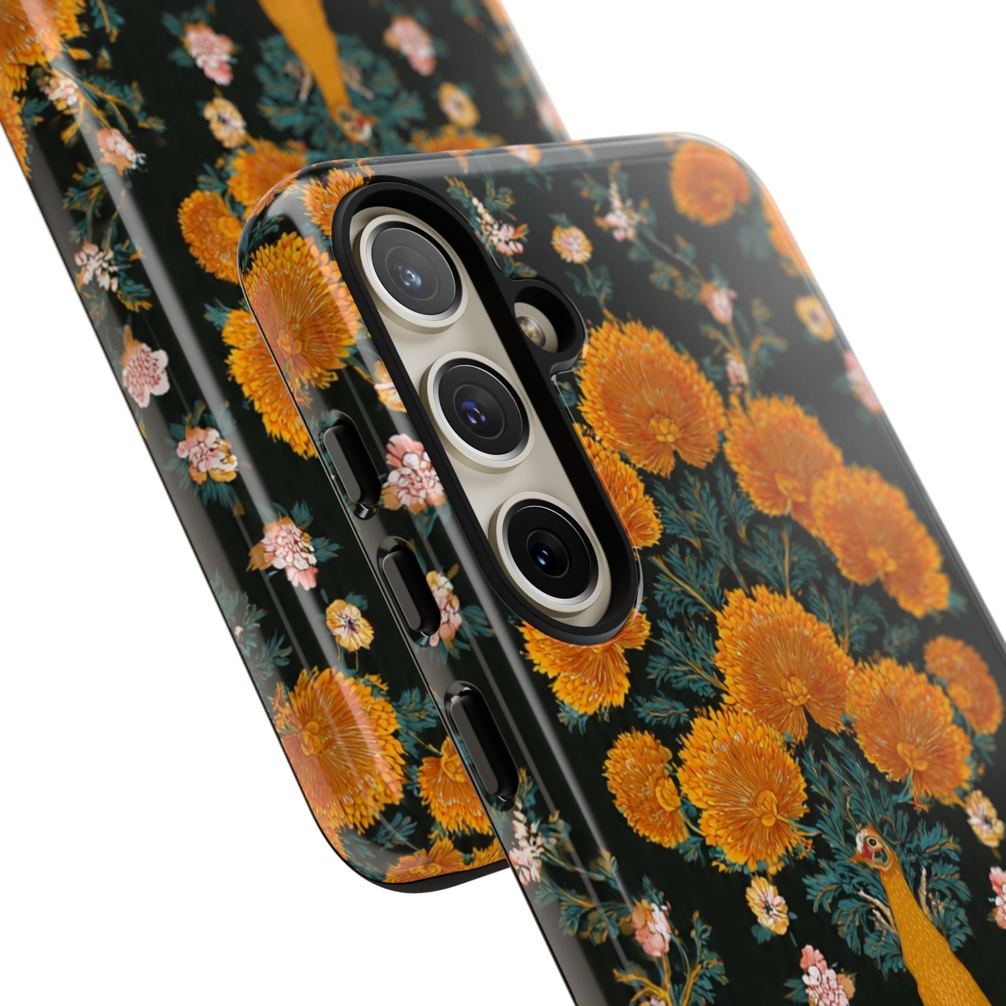 Marigold Mirror Phone Case — Floral Protective Phone Cover
