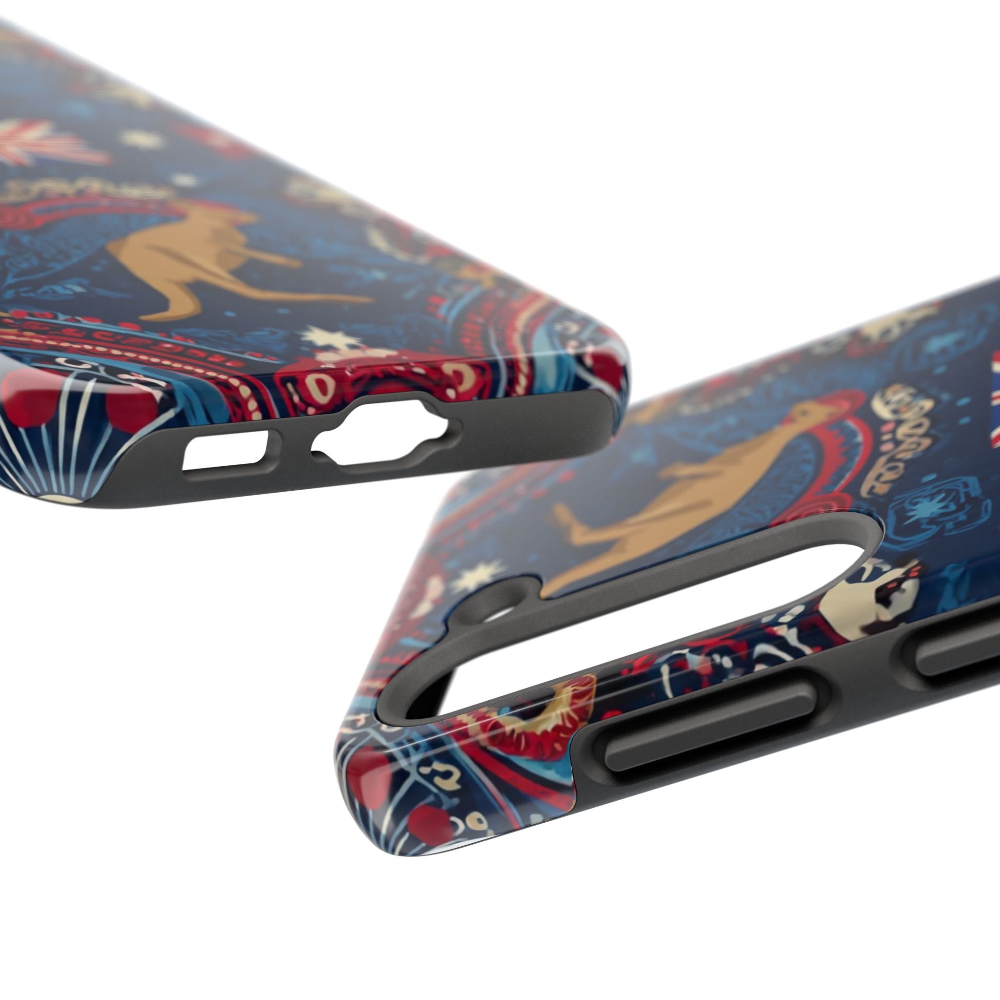 Australian Kangaroo Flag Tough Phone Case - Protective Patriotic iPhone Cover