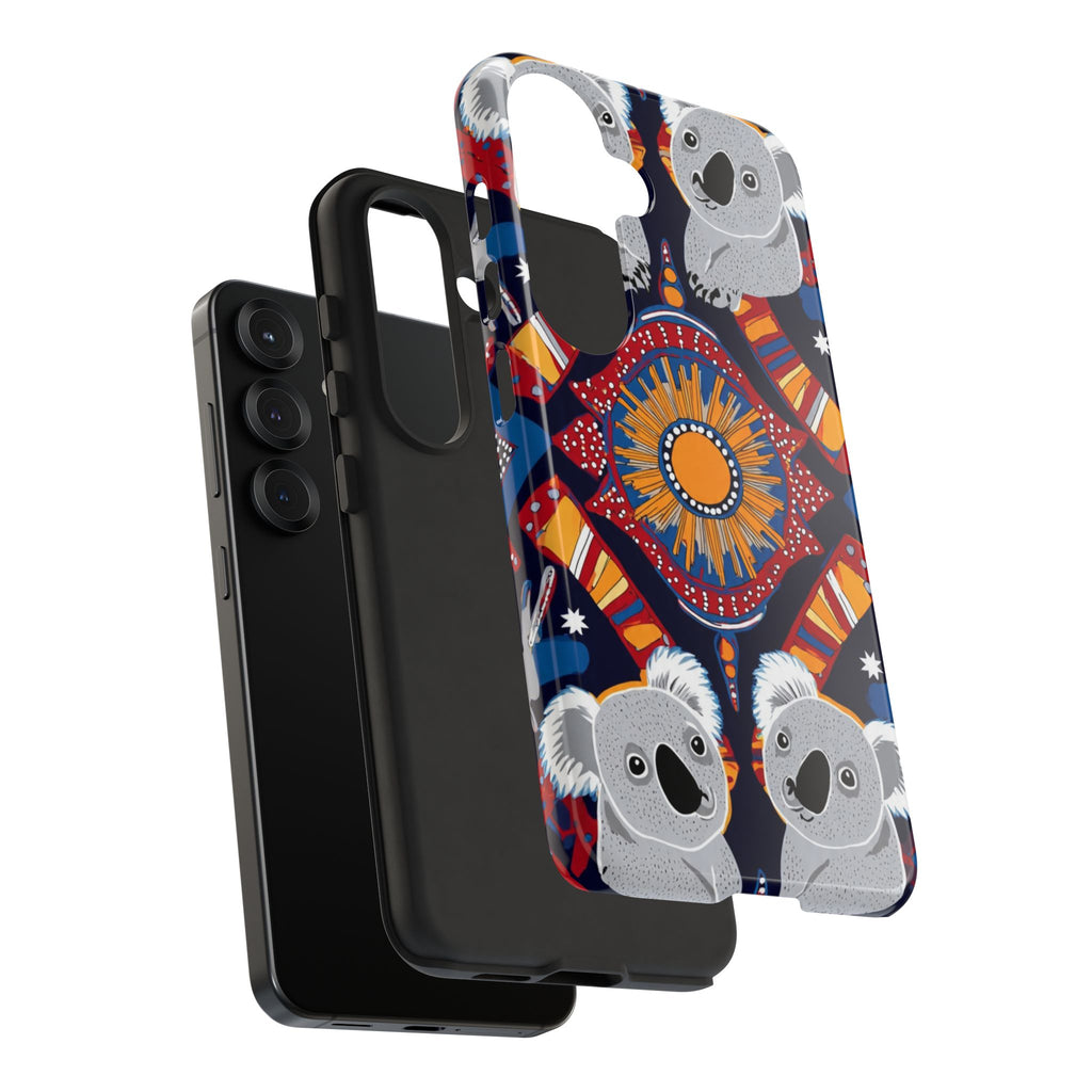 Koala Pattern Phone Case — Cute Indigenous-Inspired Design