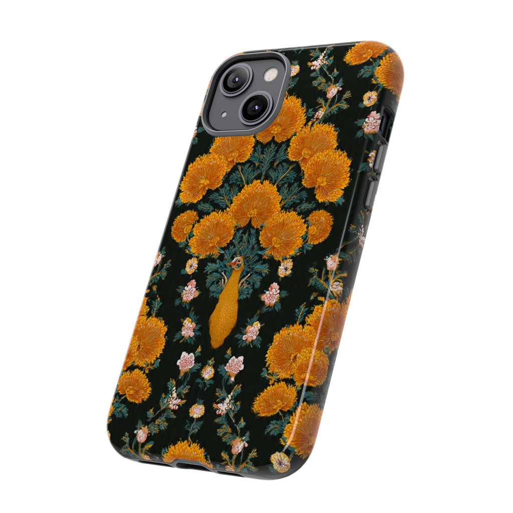 Marigold Mirror Phone Case — Floral Protective Phone Cover