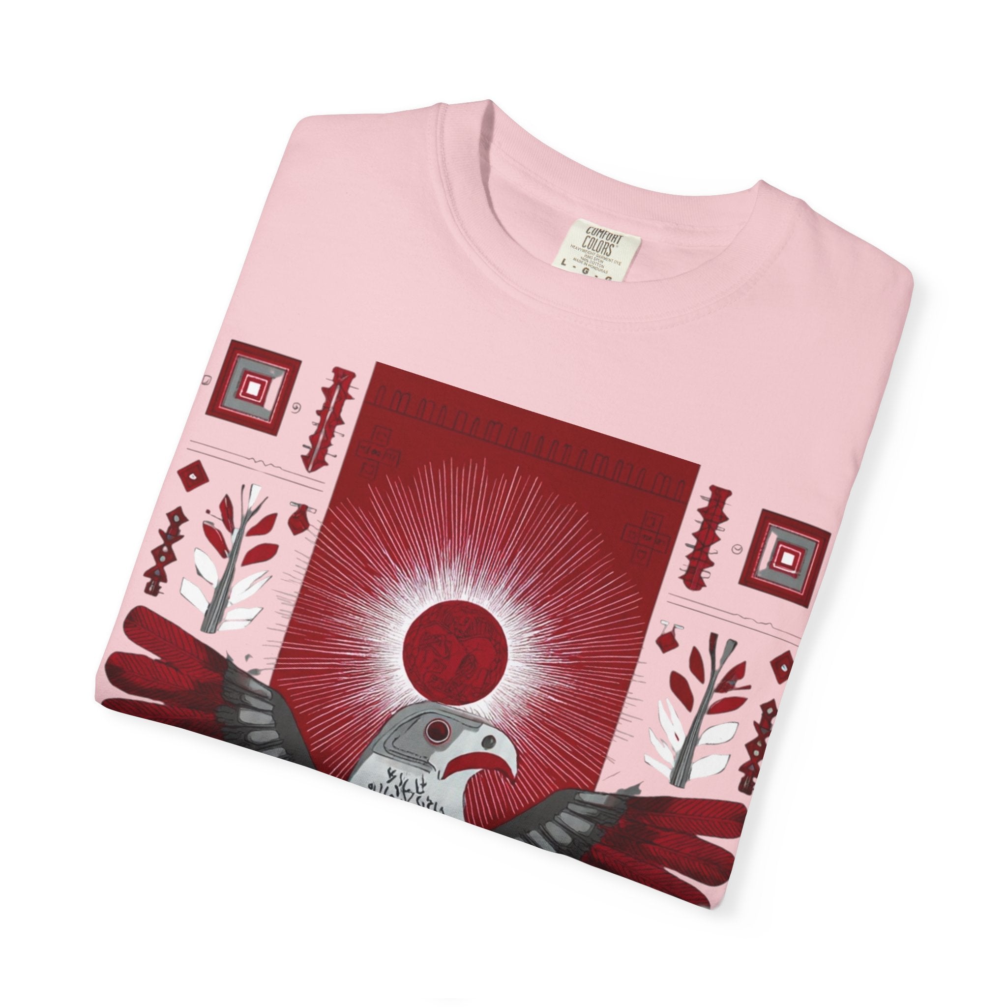 Tribal Inca Graphic T-Shirt — Celestial Bird Art Tee