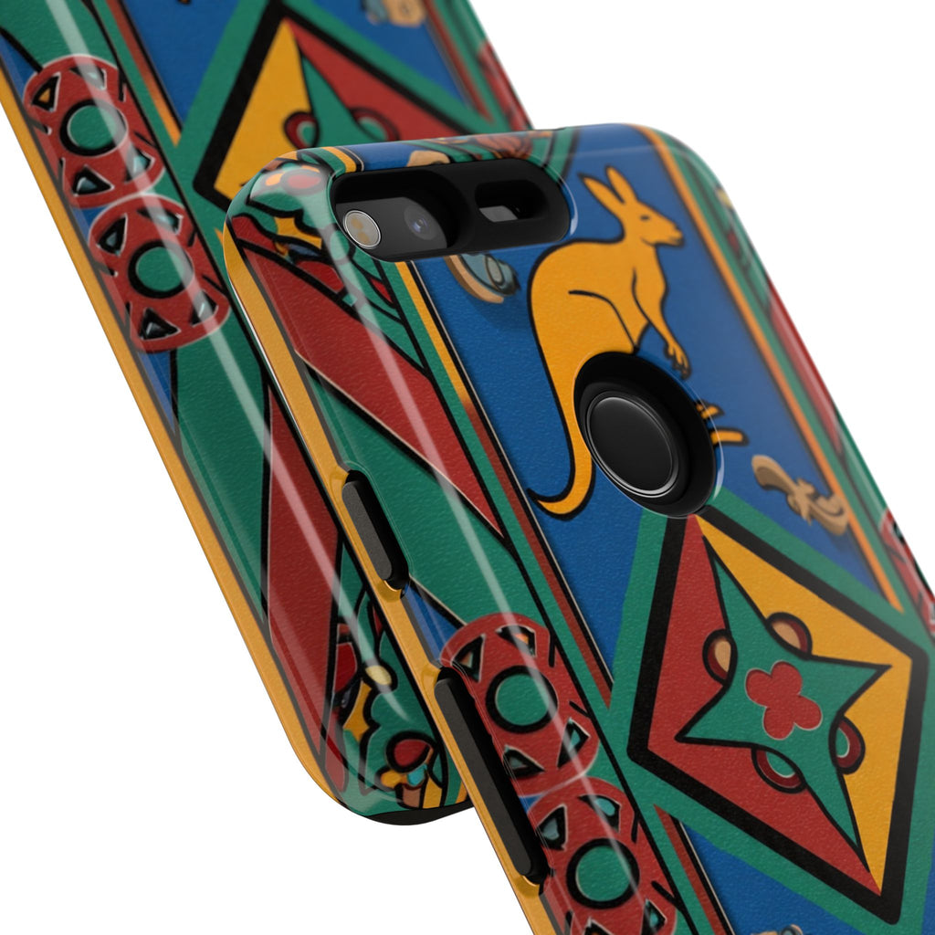 Kangaroo Tribal Pattern Tough Phone Case