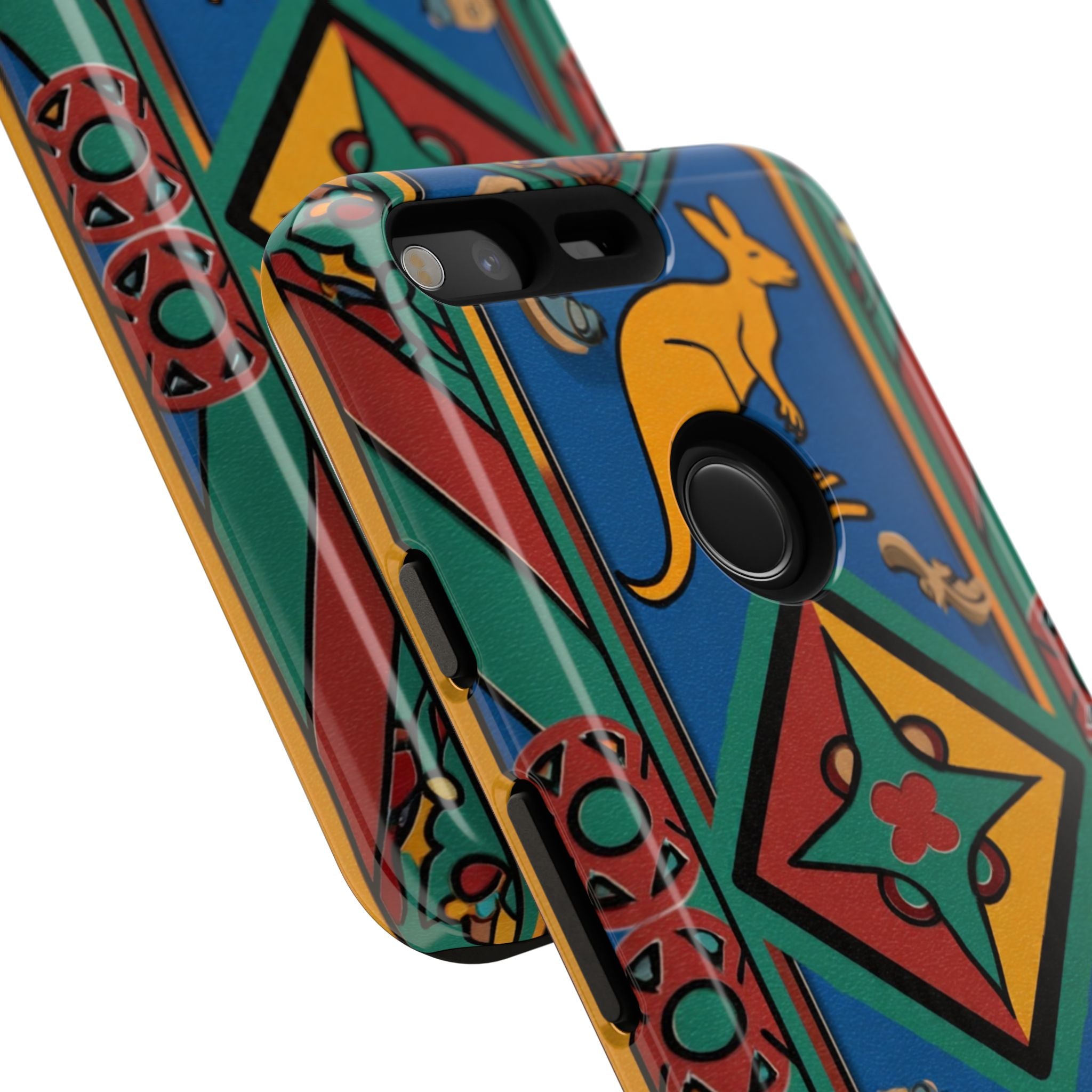 Kangaroo Tribal Pattern Tough Phone Case