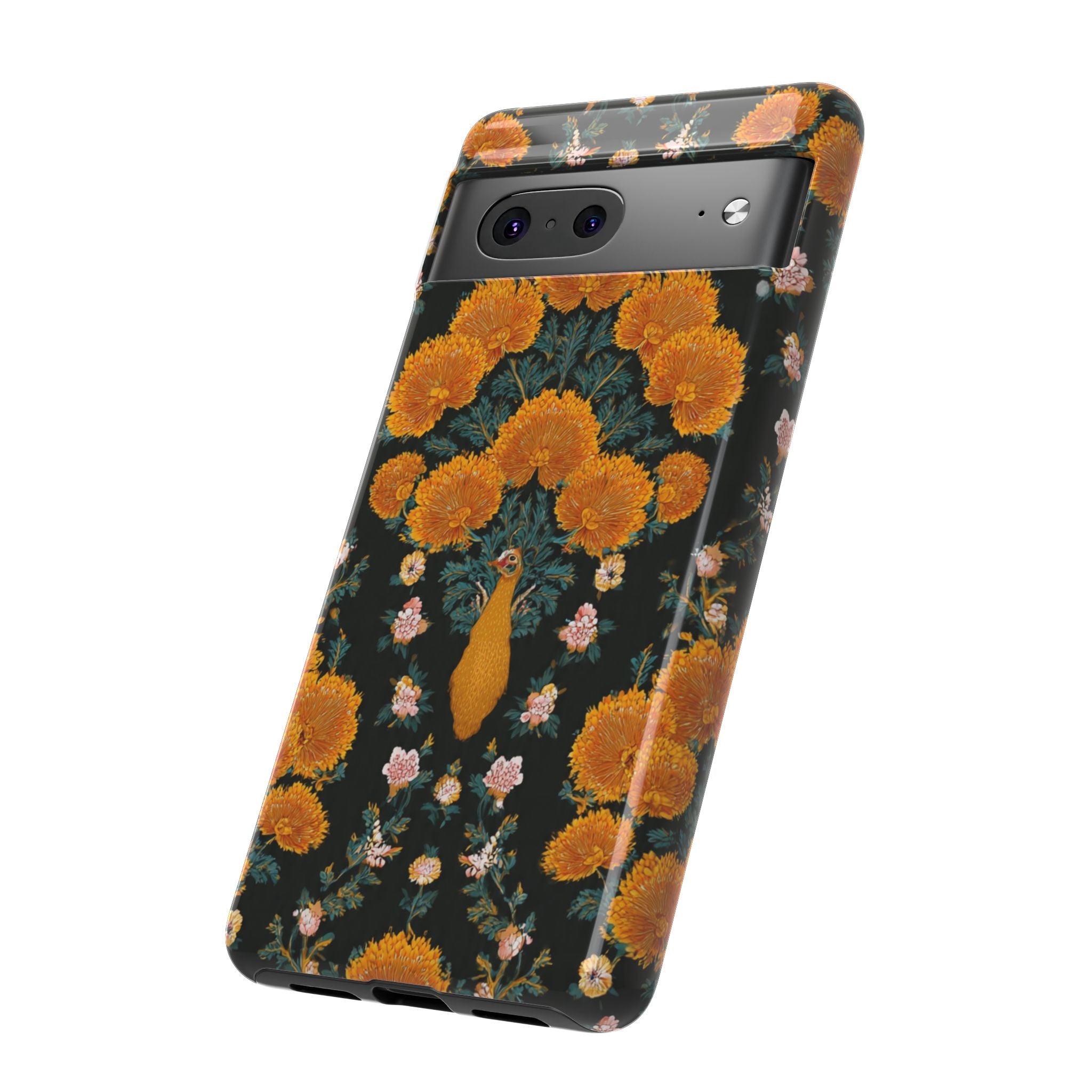 Marigold Mirror Phone Case — Floral Protective Phone Cover