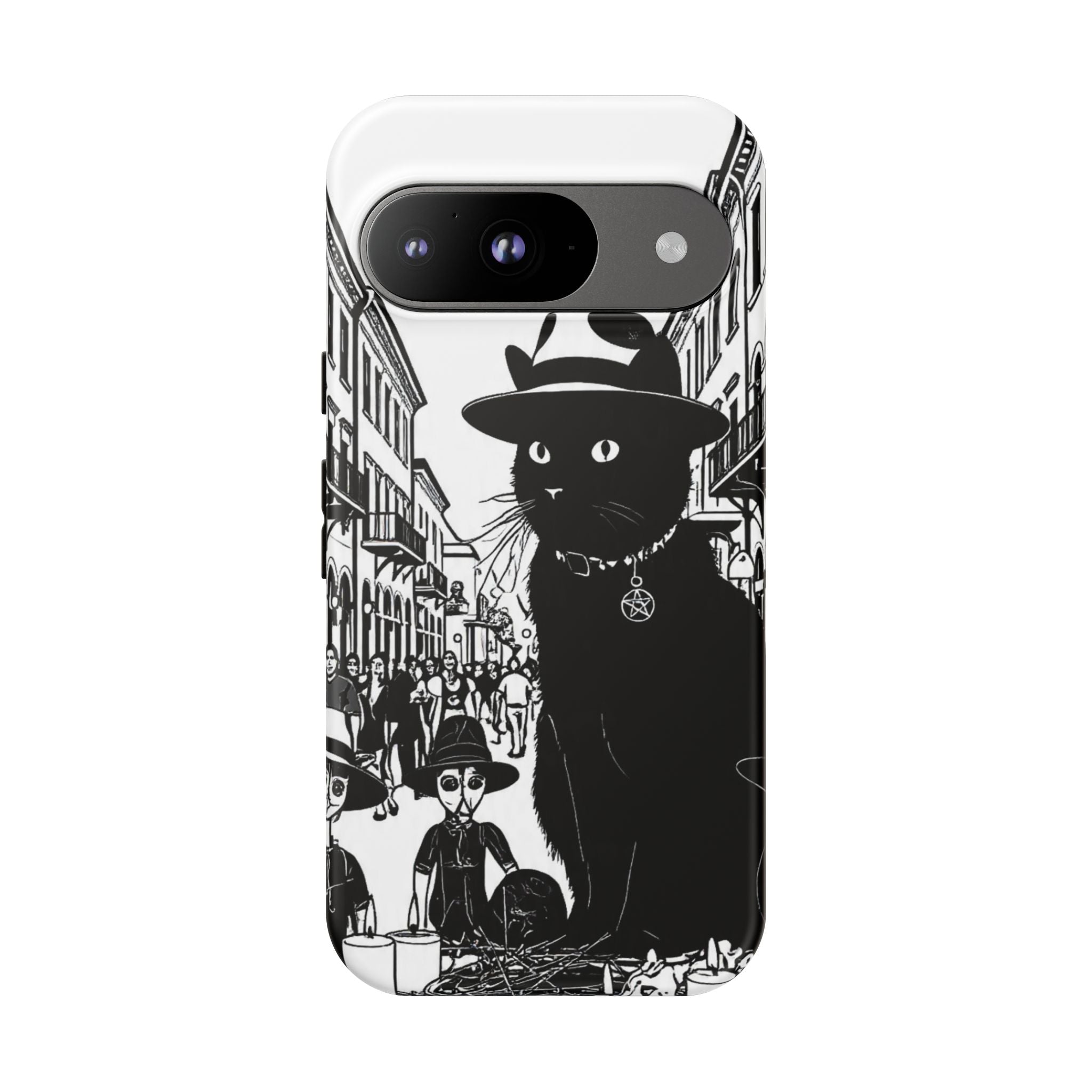 Phone Case — Noir Cat Street Art Design
