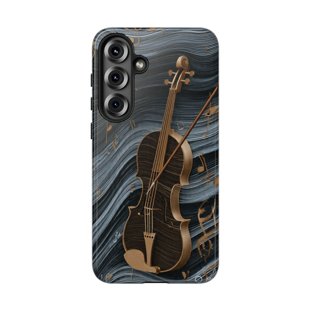 Violin Melody Tough Phone Case — Musical Instrument Art Protective Cover
