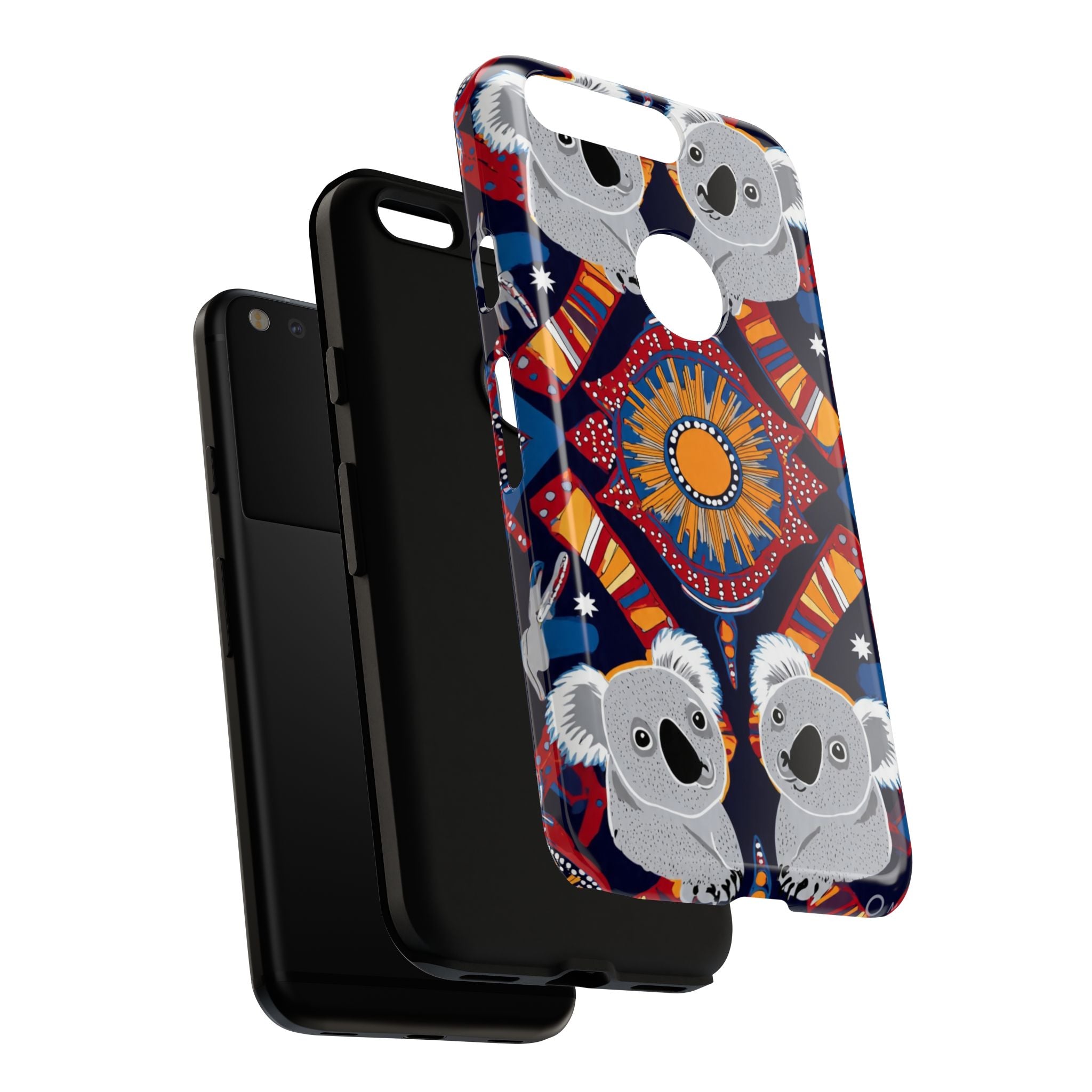 Koala Pattern Phone Case — Cute Indigenous-Inspired Design