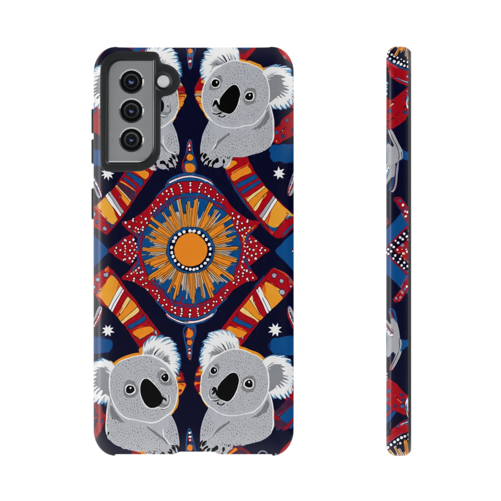 Koala Pattern Phone Case — Cute Indigenous-Inspired Design