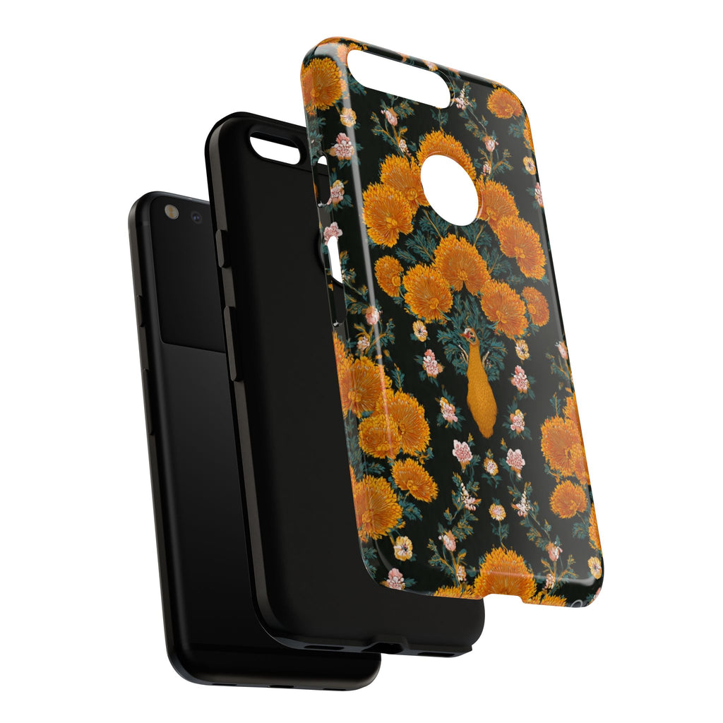 Marigold Mirror Phone Case — Floral Protective Phone Cover