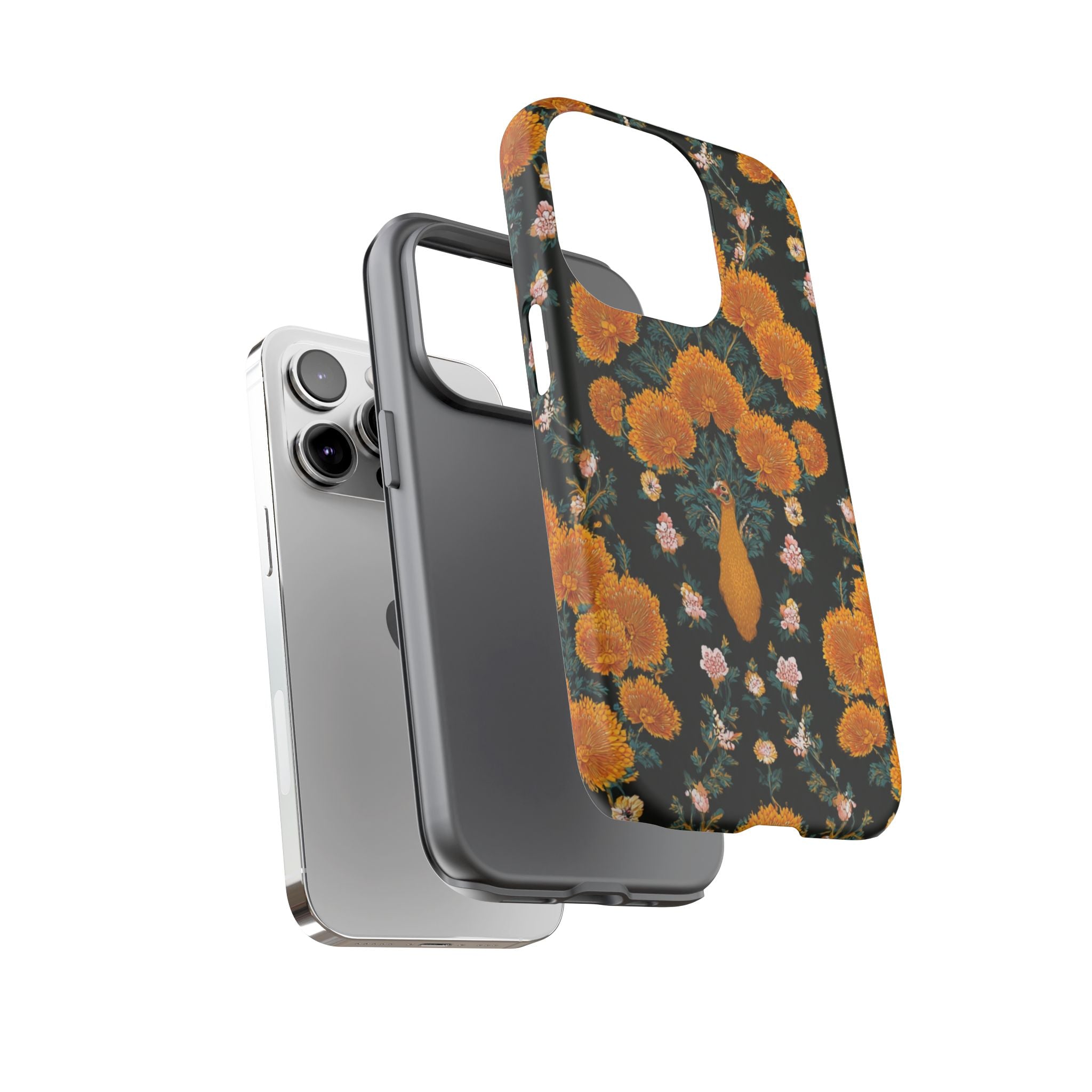 Marigold Mirror Phone Case — Floral Protective Phone Cover