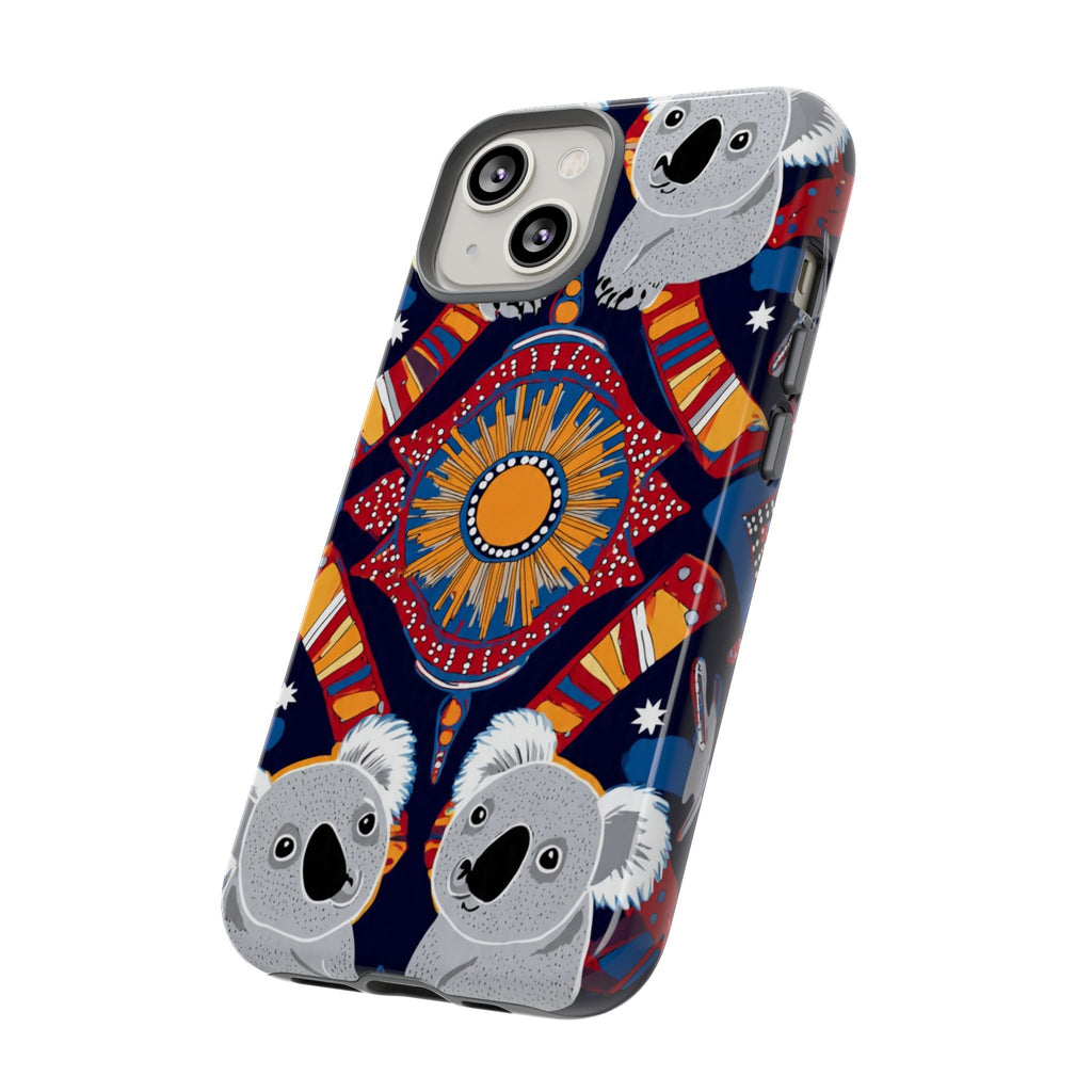 Koala Pattern Phone Case — Cute Indigenous-Inspired Design