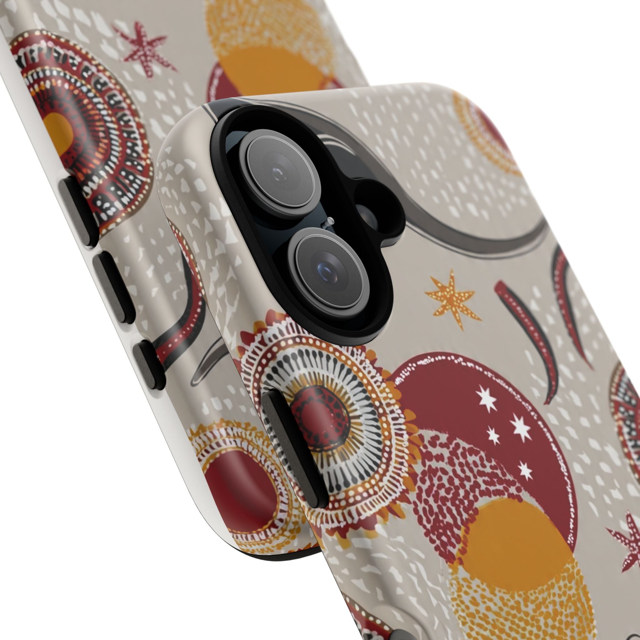 Kangaroo & Koala Aboriginal Dot Art Phone Case – Protective Tough Case