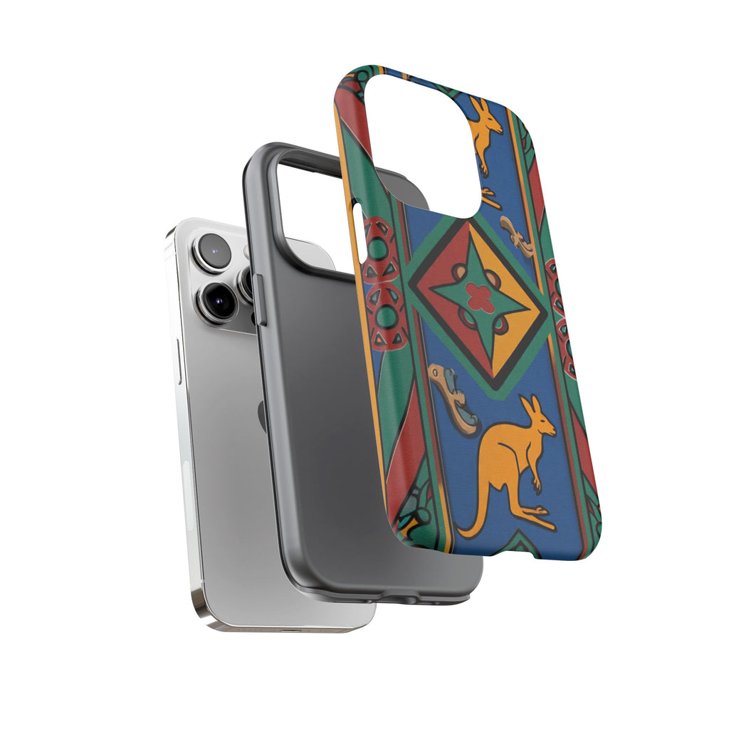 Kangaroo Tribal Pattern Tough Phone Case