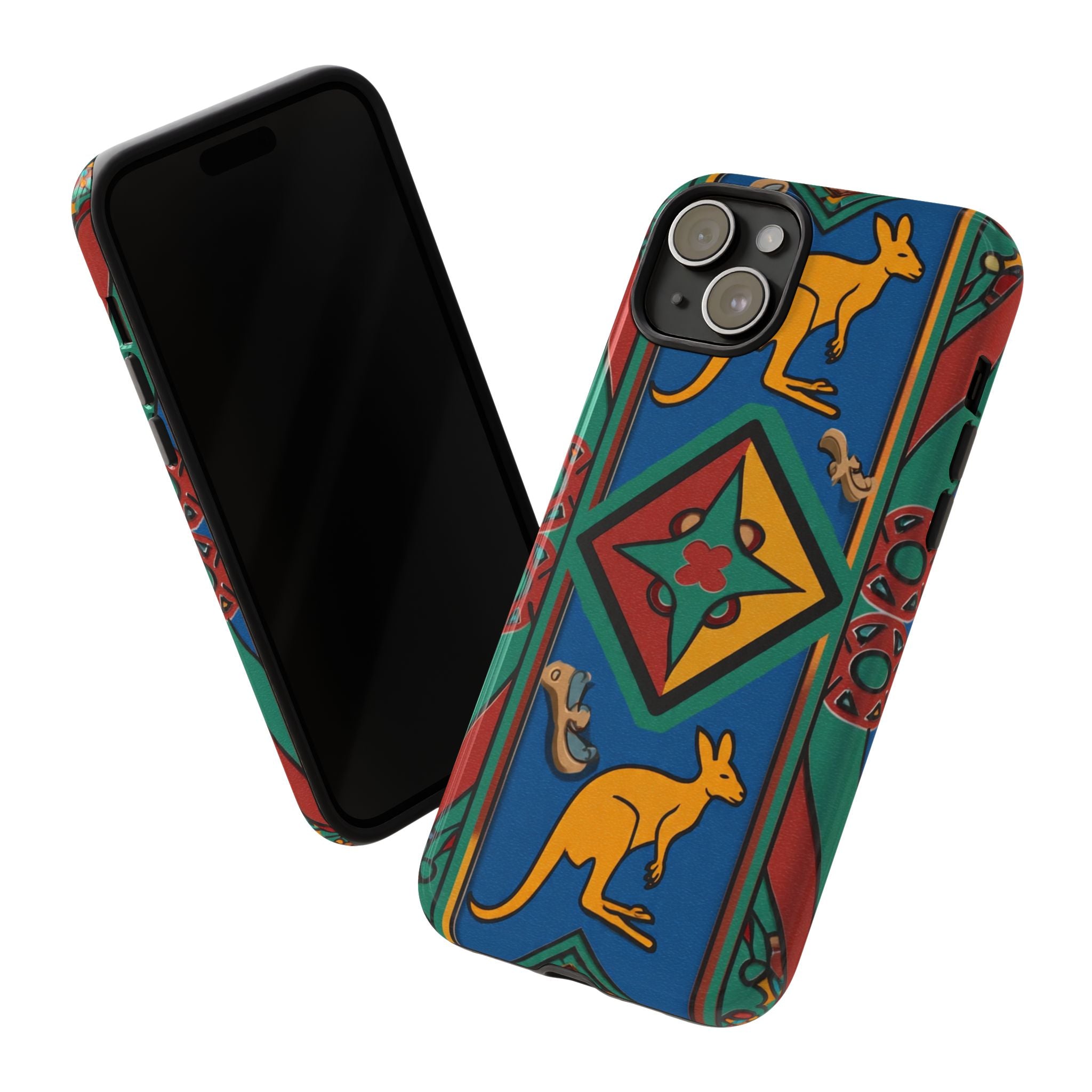 Kangaroo Tribal Pattern Tough Phone Case