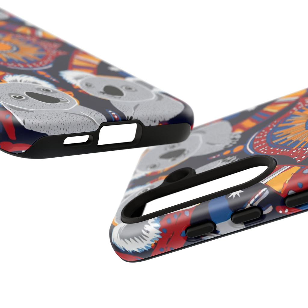 Koala Pattern Phone Case — Cute Indigenous-Inspired Design