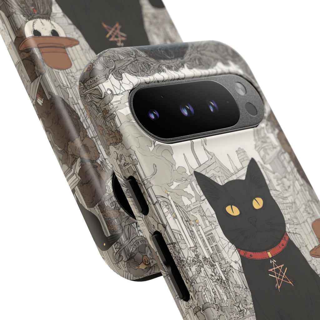 Witchy Black Cat Phone Case — Mystic Altar iPhone Cover
