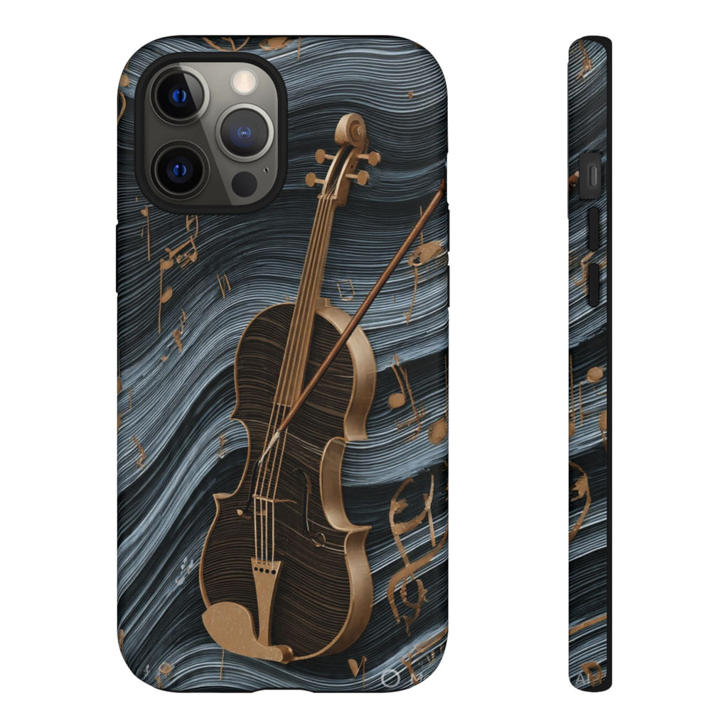 Violin Melody Tough Phone Case — Musical Instrument Art Protective Cover
