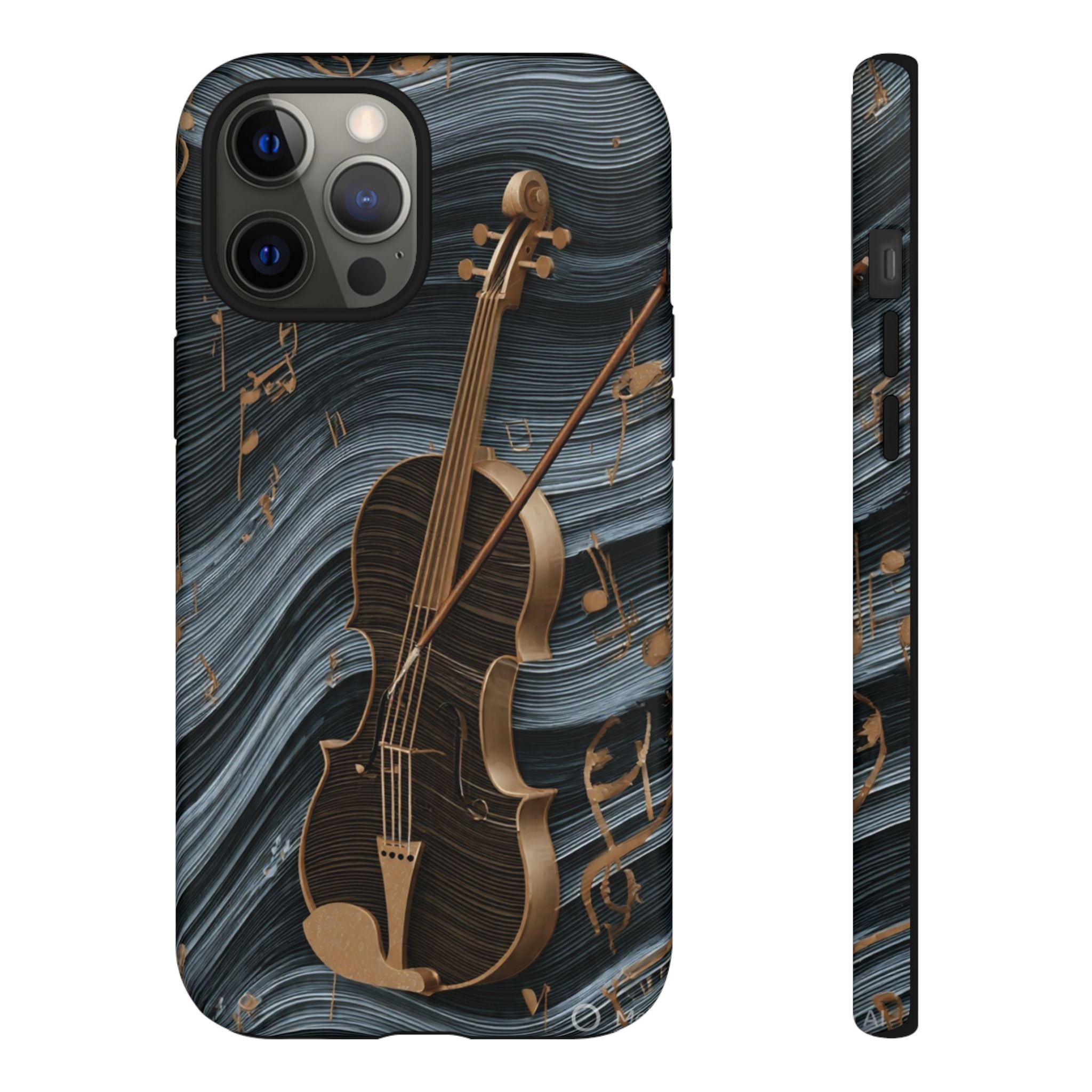 Violin Melody Tough Phone Case — Musical Instrument Art Protective Cover