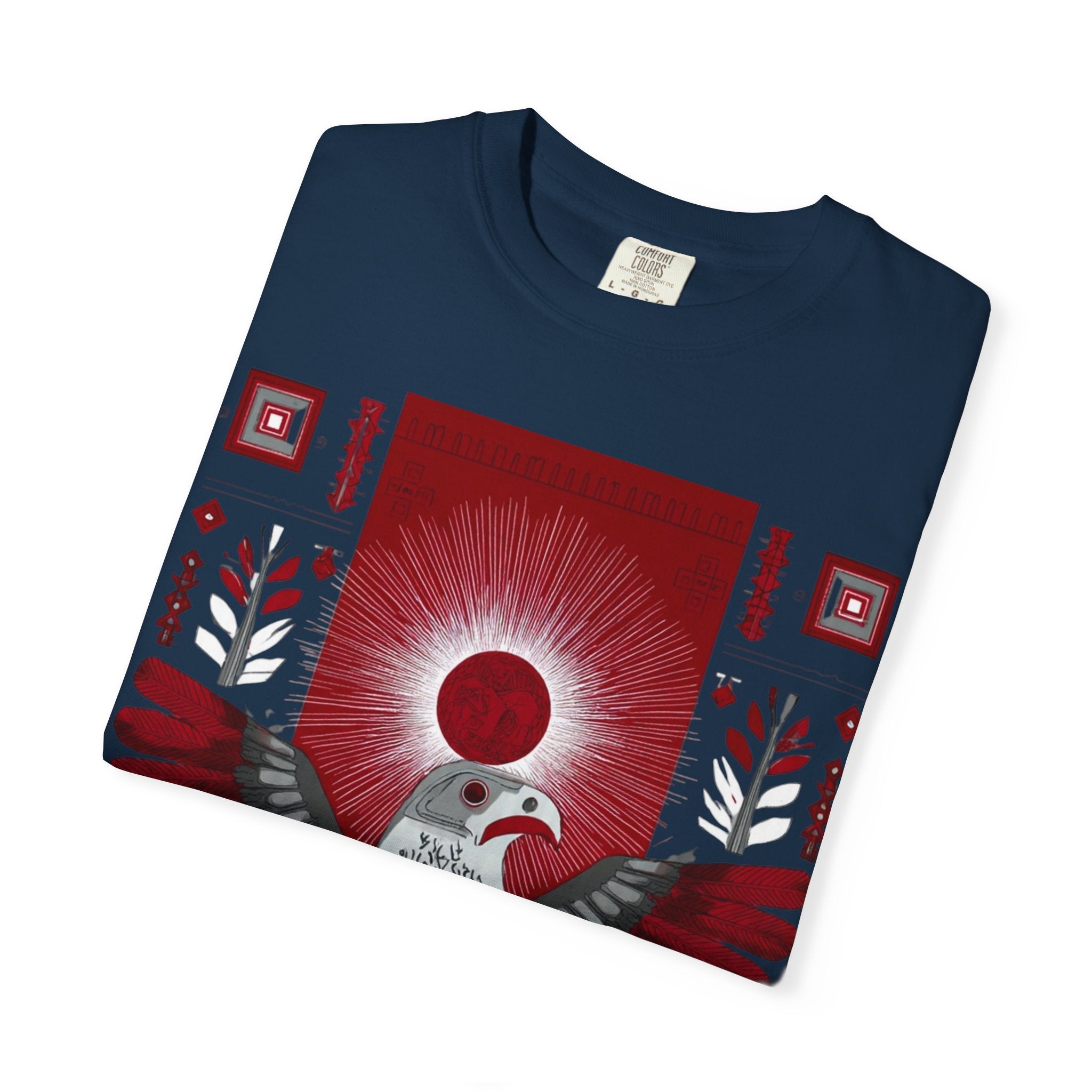 Tribal Inca Graphic T-Shirt — Celestial Bird Art Tee