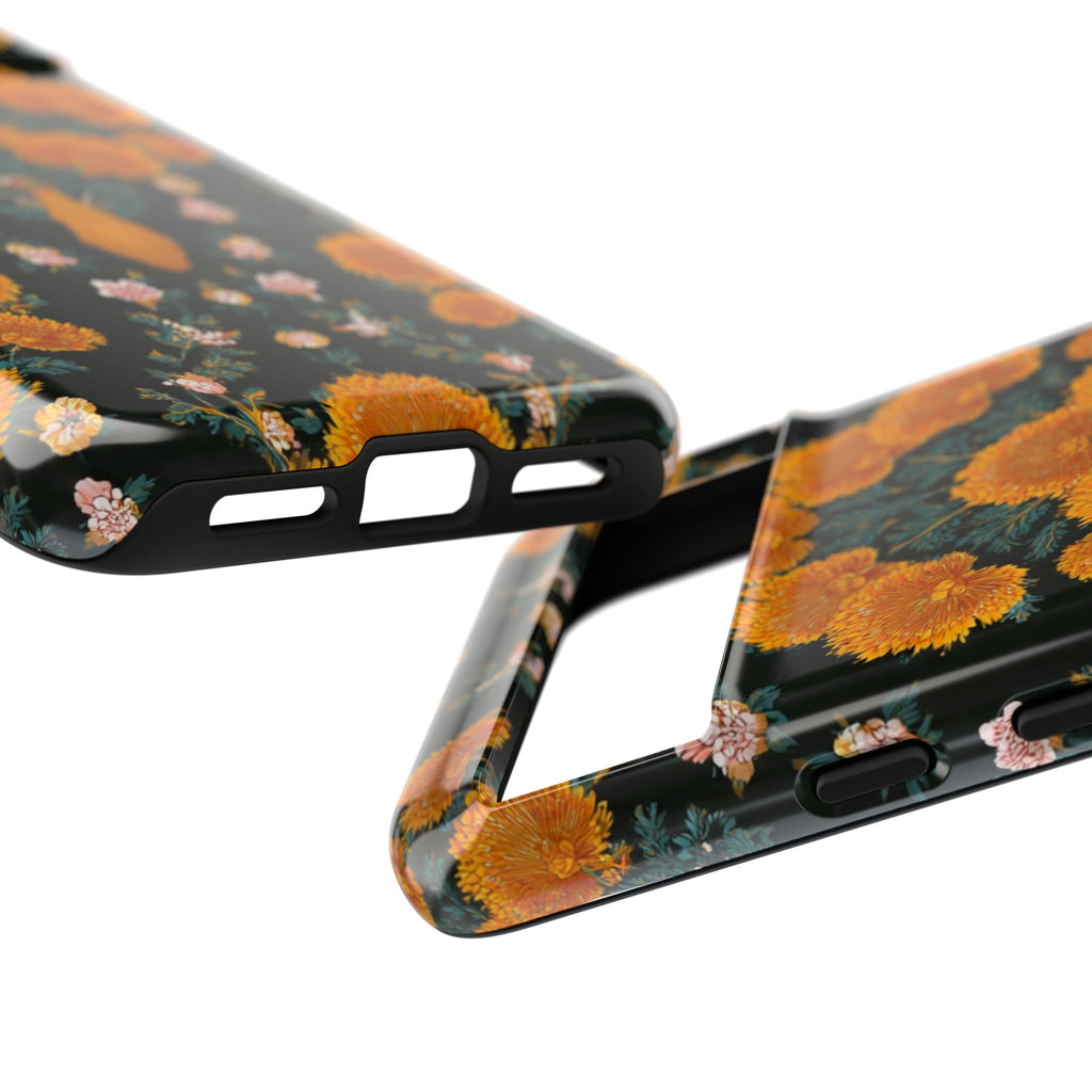 Marigold Mirror Phone Case — Floral Protective Phone Cover