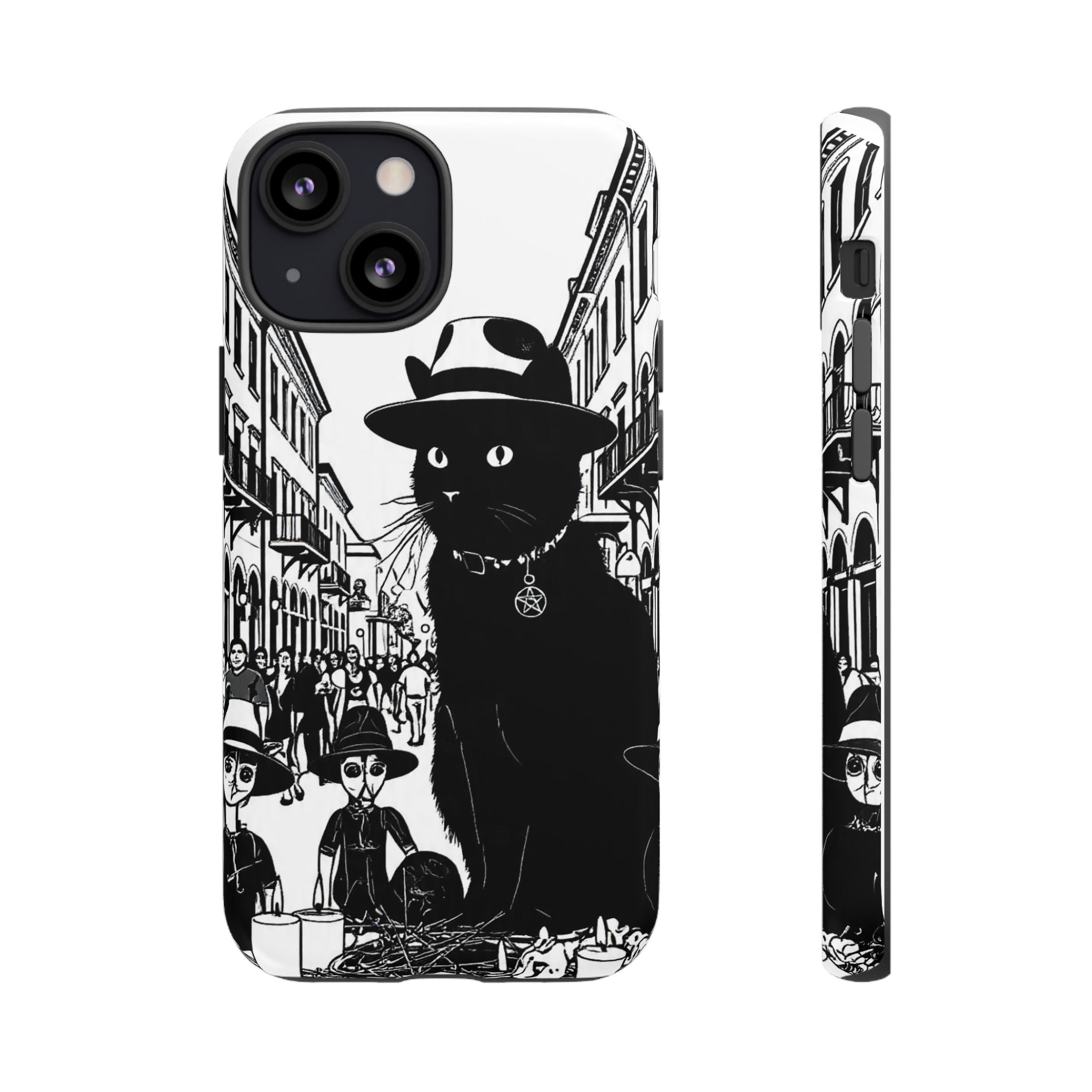 Phone Case — Noir Cat Street Art Design