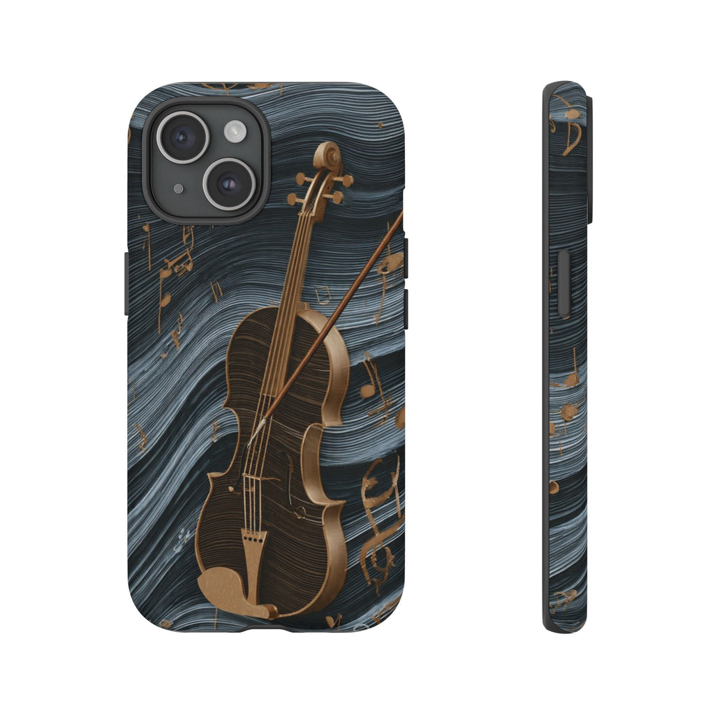 Violin Melody Tough Phone Case — Musical Instrument Art Protective Cover