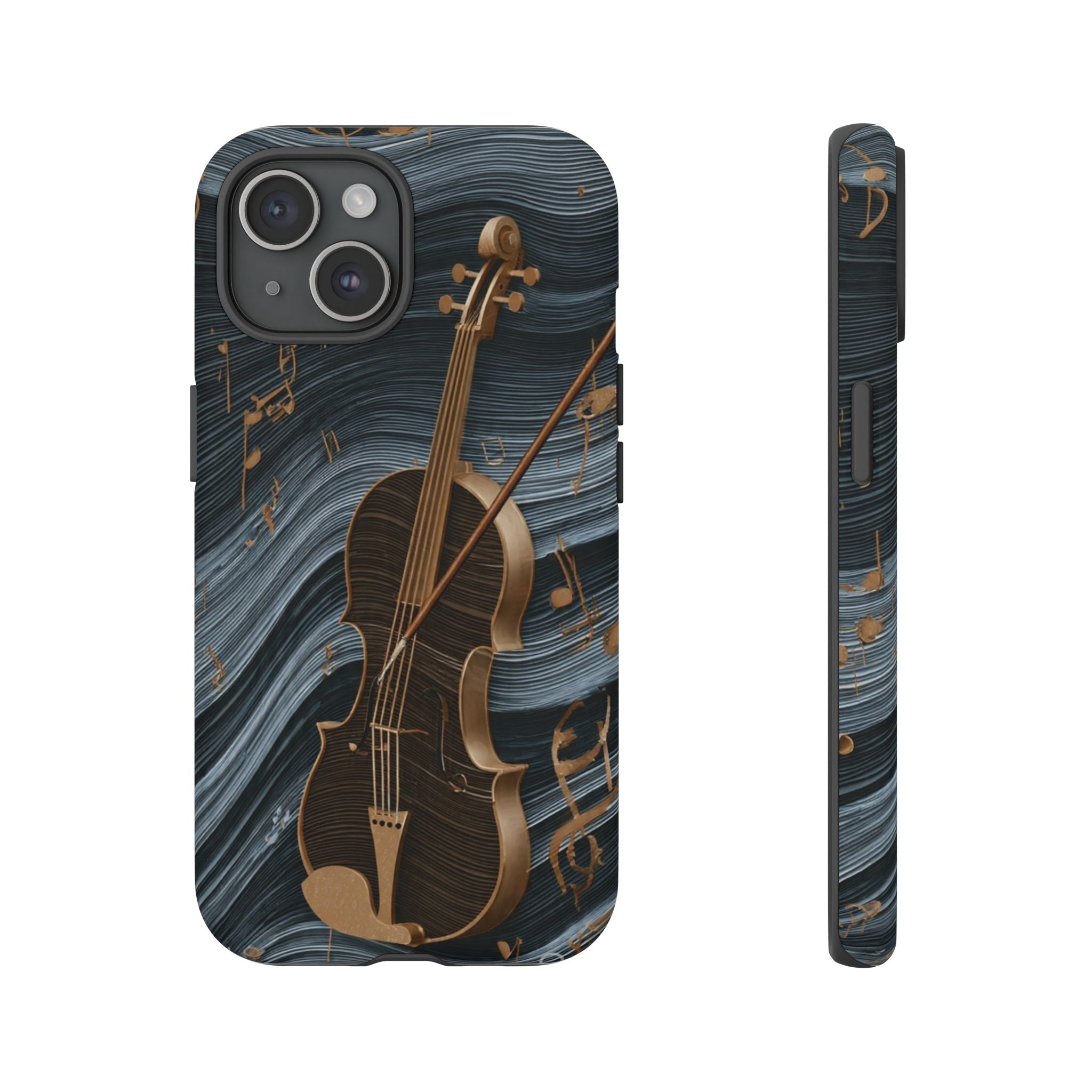 Violin Melody Tough Phone Case — Musical Instrument Art Protective Cover