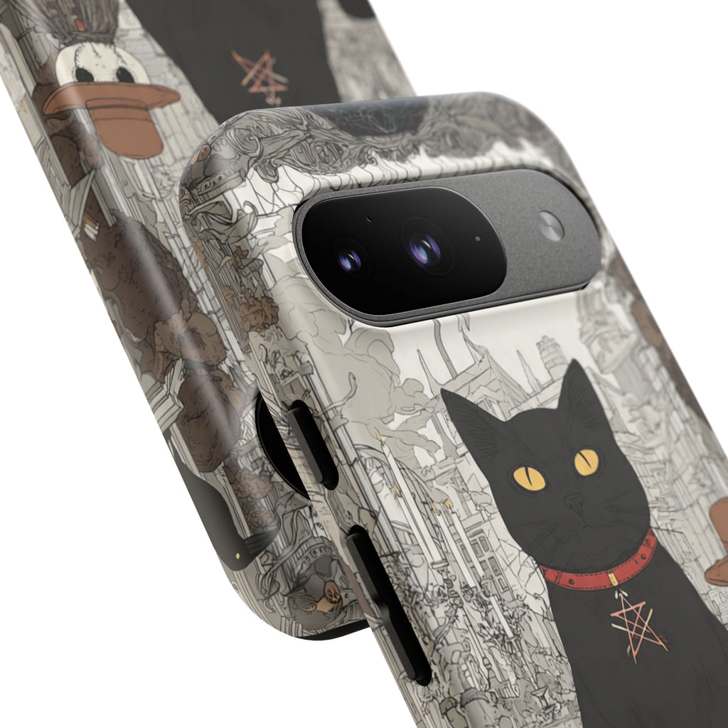 Witchy Black Cat Phone Case — Mystic Altar iPhone Cover